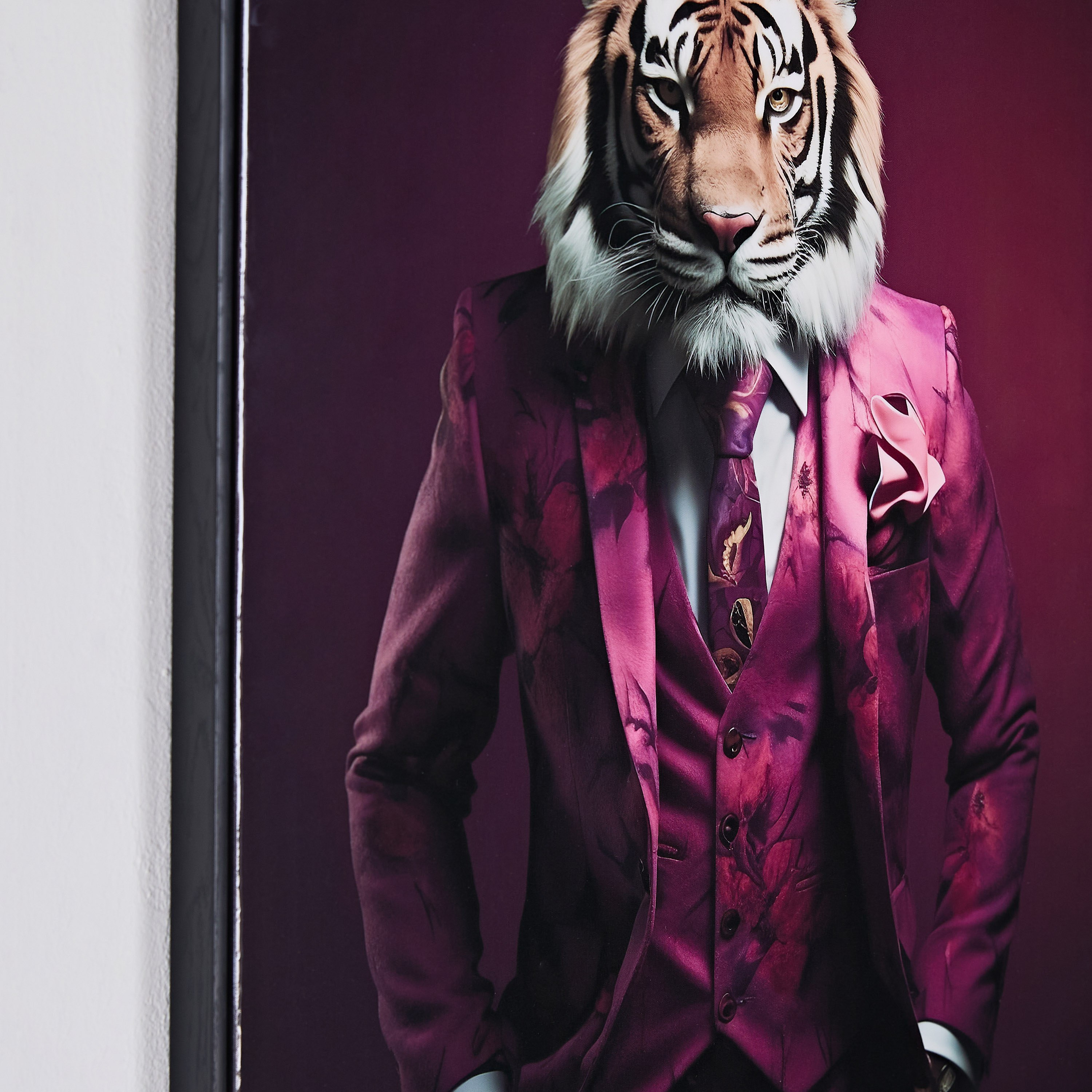 Ersel Tiger Framed High Gloss Picture - 50x70x2.5 cm-PROMO_HB_AE_B2G2_011025-image-4