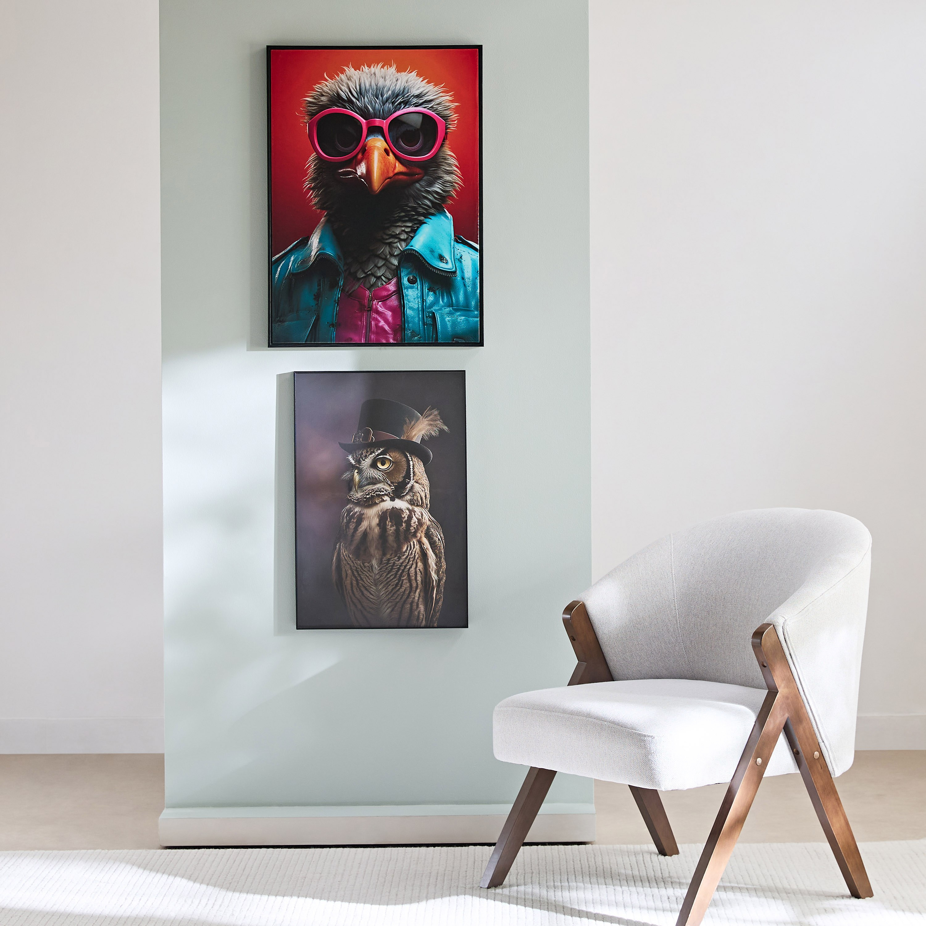لوحة مؤطرة بتصميم طائر من إرسيل - 50x70x2.5 سم-hbxhomeware-hbxdecorandfurnishings-image-5