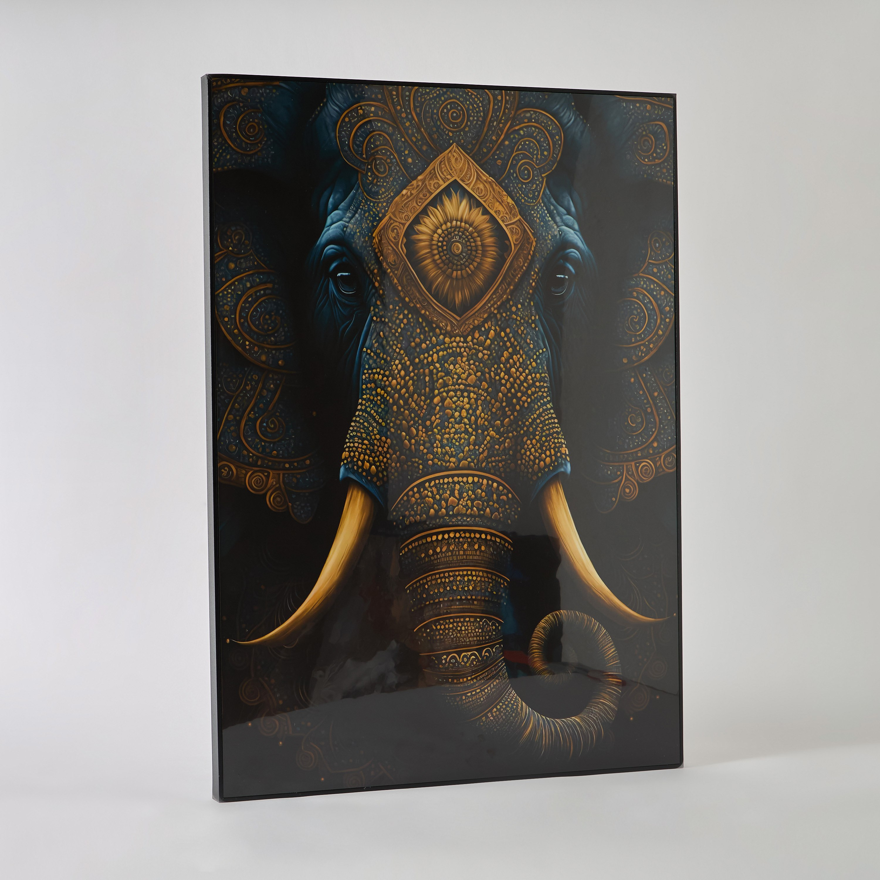 Ersel Elephant Face Framed Picture - 50x70x25 cm-hbxhomeware-hbxdecorandfurnishings-image-1