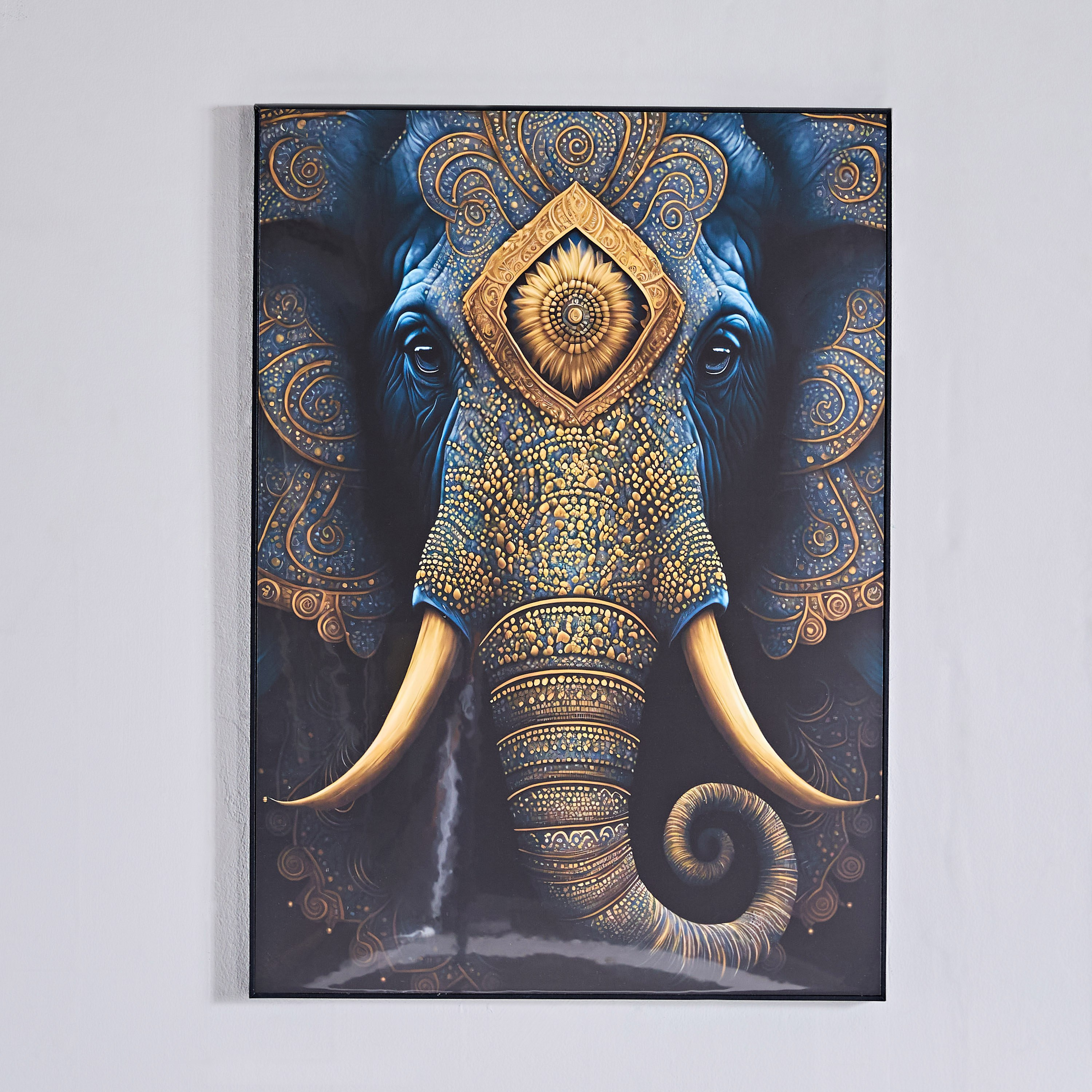 Ersel Elephant Face Framed Picture - 50x70x25 cm-hbxhomeware-hbxdecorandfurnishings-image-3