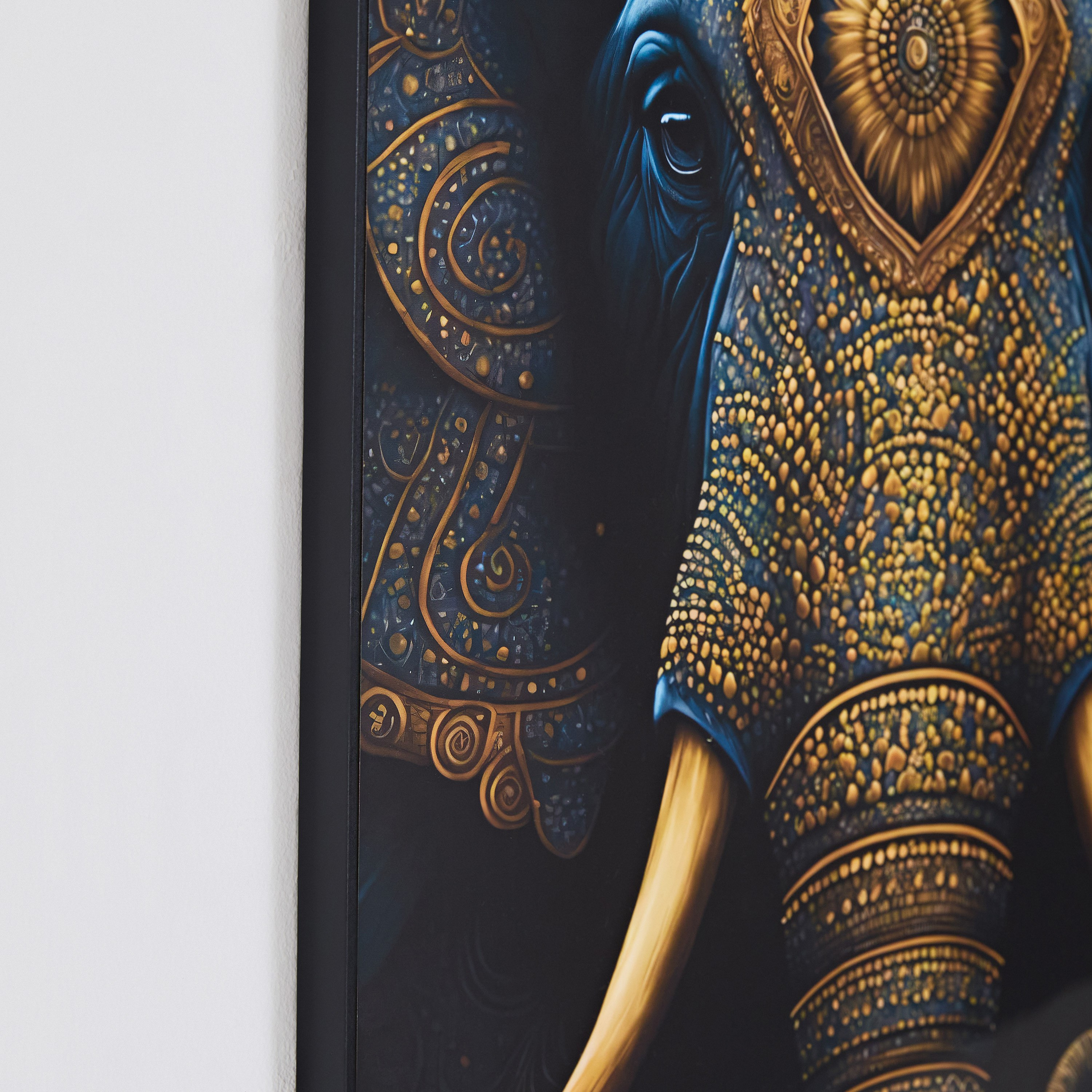 Ersel Elephant Face Framed Picture - 50x70x25 cm-hbxhomeware-hbxdecorandfurnishings-image-4
