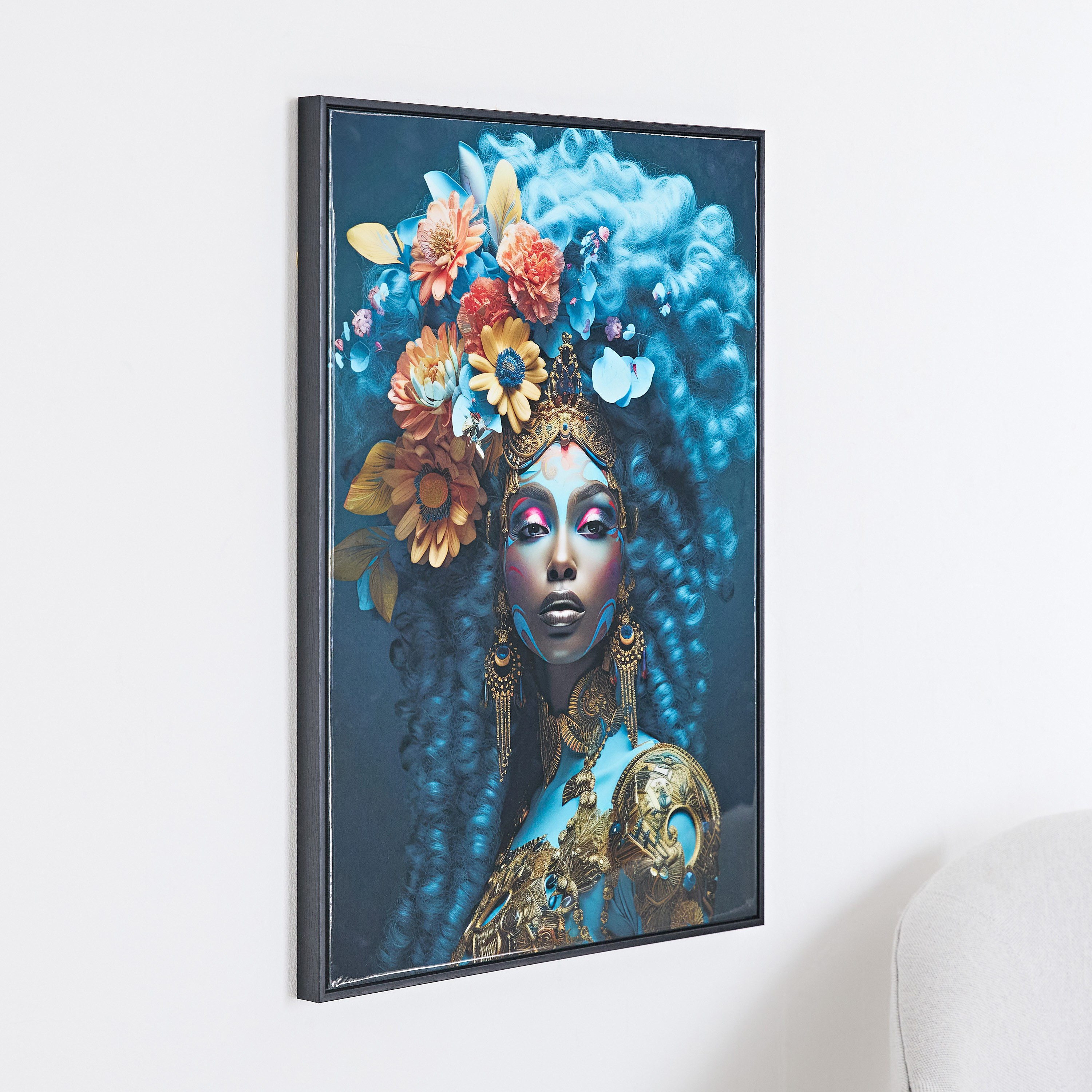 لوحة مؤطرة بتصميم سيدة من إرسيل - 50x70x2.5 سم-hbxhomeware-hbxdecorandfurnishings-image-2
