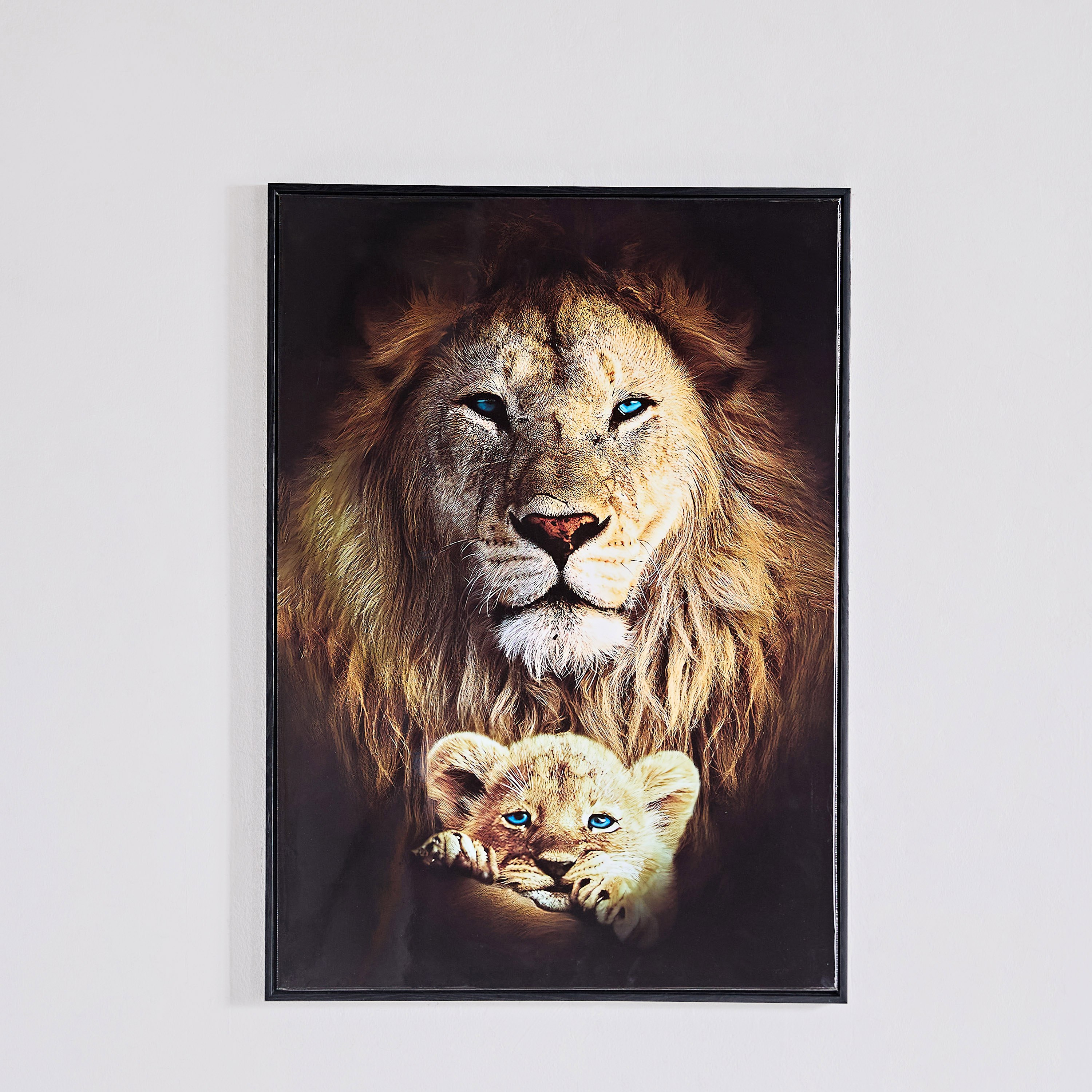 لوحة مؤطرة لأسد وشبل من  إرسيل - 50x70x2.5 سم-hbxhomeware-hbxdecorandfurnishings-image-3