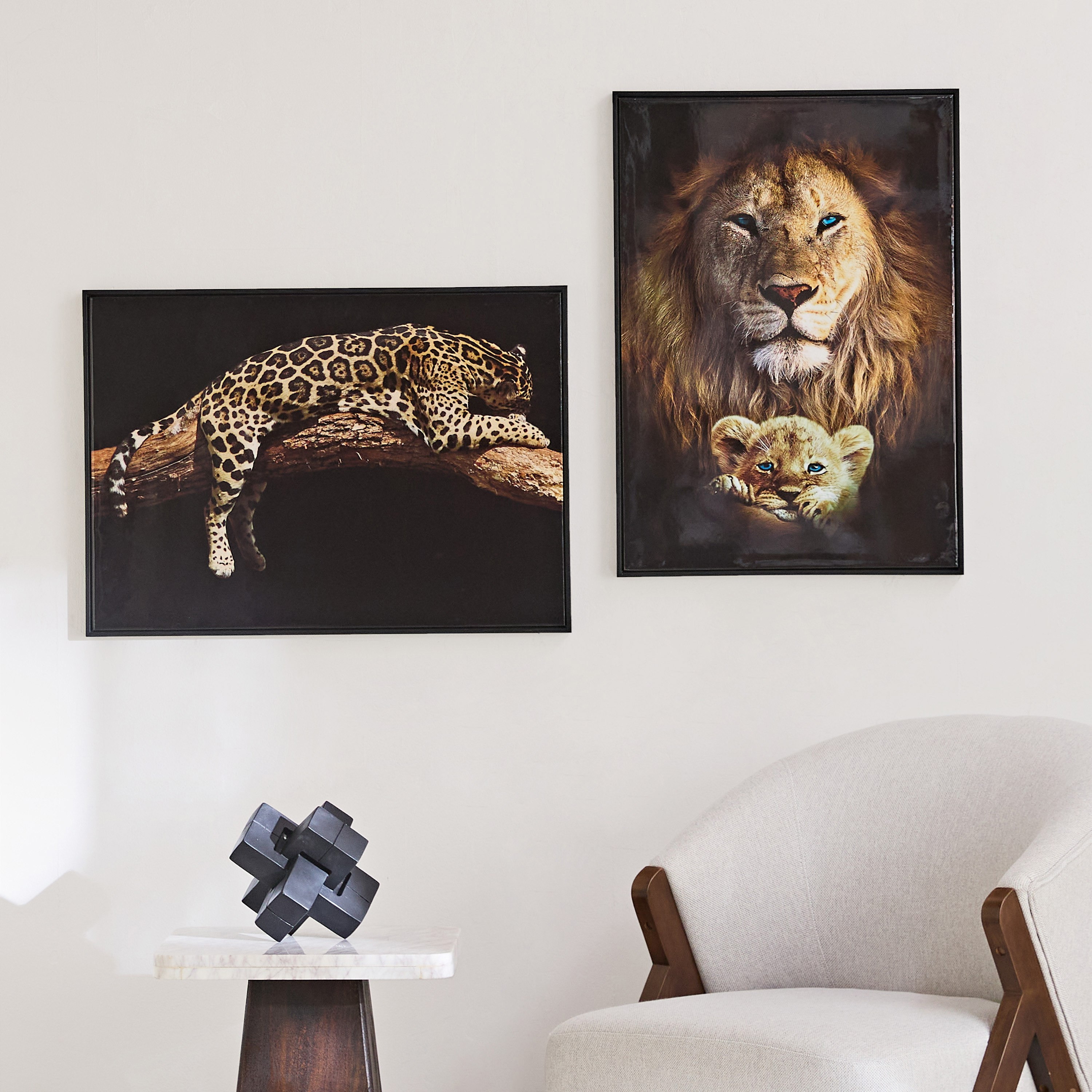 لوحة مؤطرة لأسد وشبل من  إرسيل - 50x70x2.5 سم-hbxhomeware-hbxdecorandfurnishings-image-5