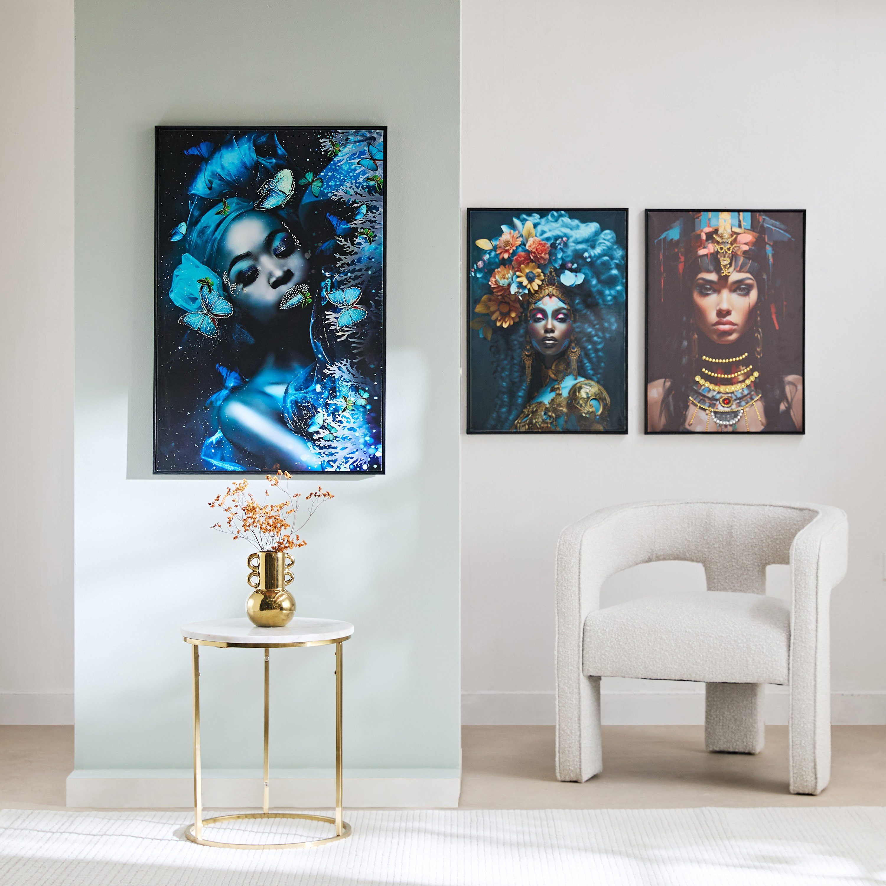 Ersel Girl Framed Picture with High Gloss Surface - 60x90x2.8 cm-hbxhomeware-hbxdecorandfurnishings-image-5