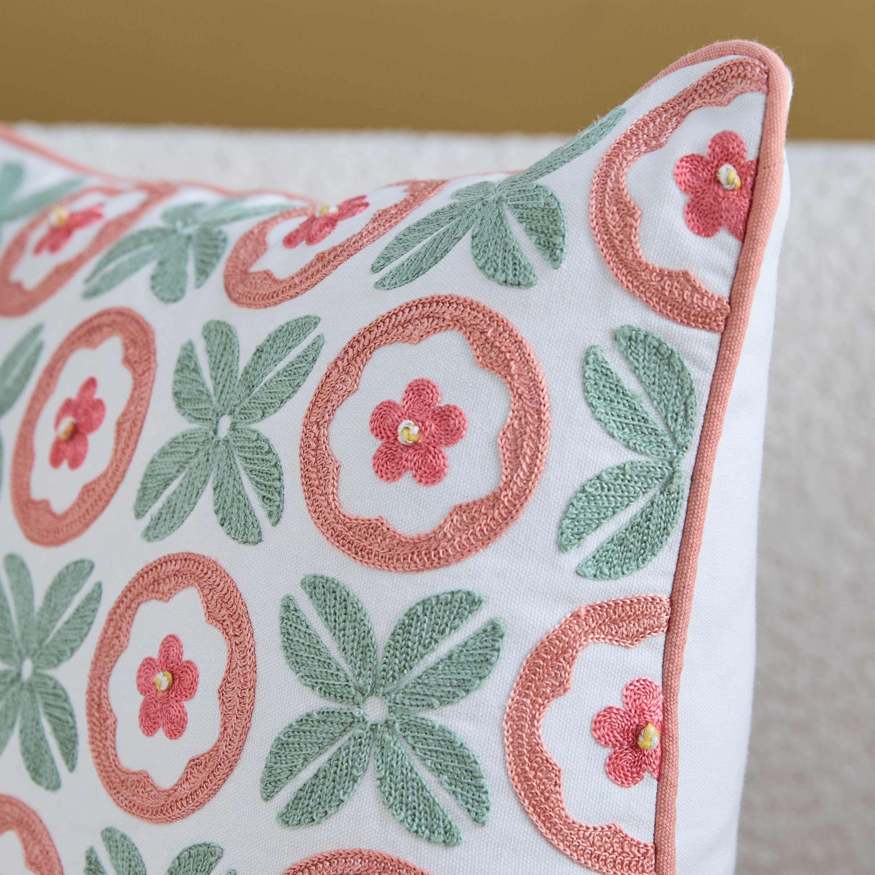 Fest Floral Filled Cushion - 45x45 cm-hbxhomeware-hbxbedroom-image-2