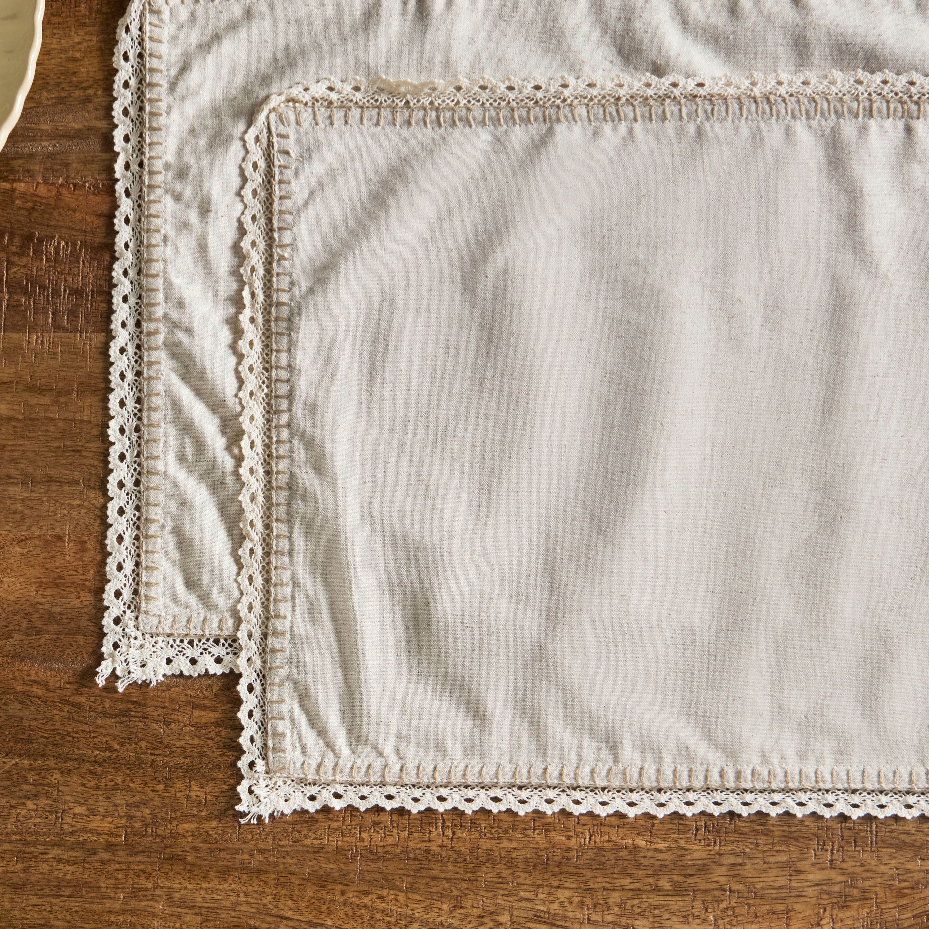 Naturio 2-Piece Lace Table Placemat Set - 33x48 cm-hbxhomeware-kitchenware-kitchenlinens-image-2