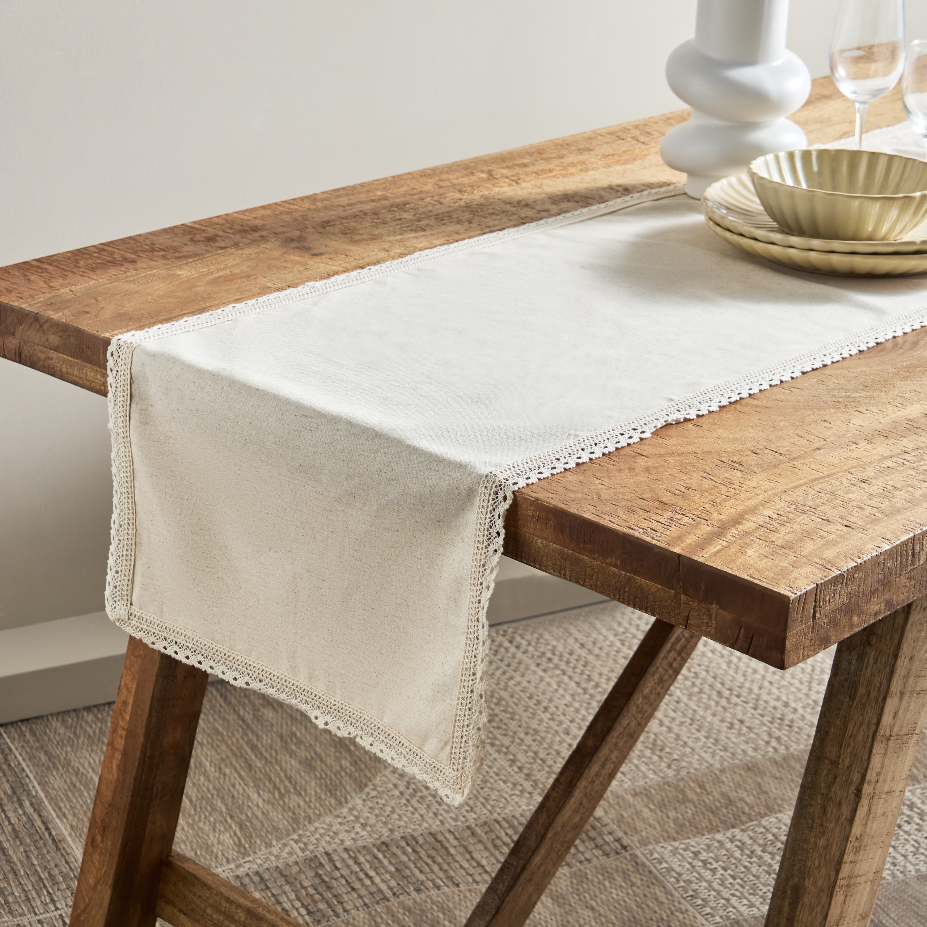 Naturio Lace Table Runner - 40x120 cm-hbxhomeware-kitchenware-kitchenlinens-image-1