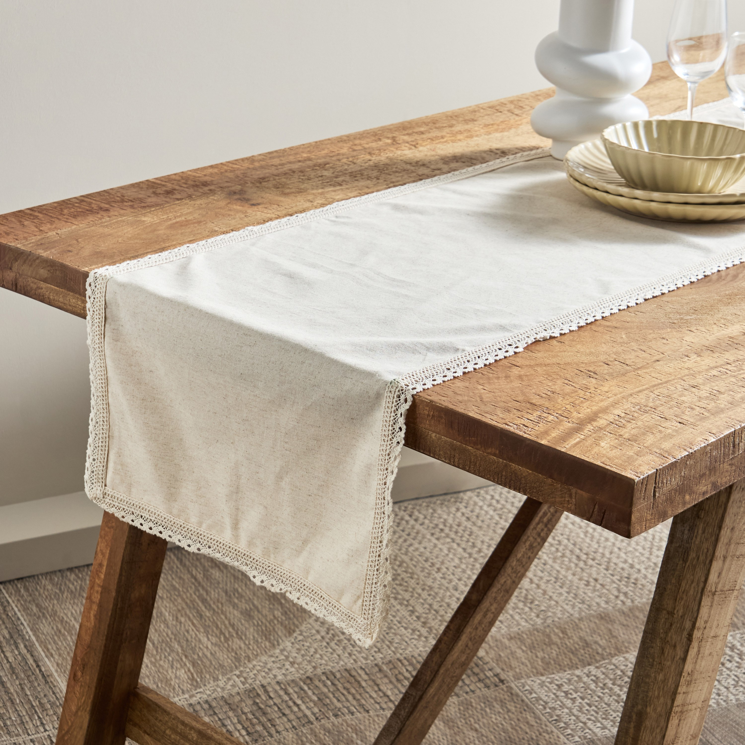 Naturio Lace Table Runner - 40x180 cm-hbxhomeware-kitchenware-kitchenlinens-image-1