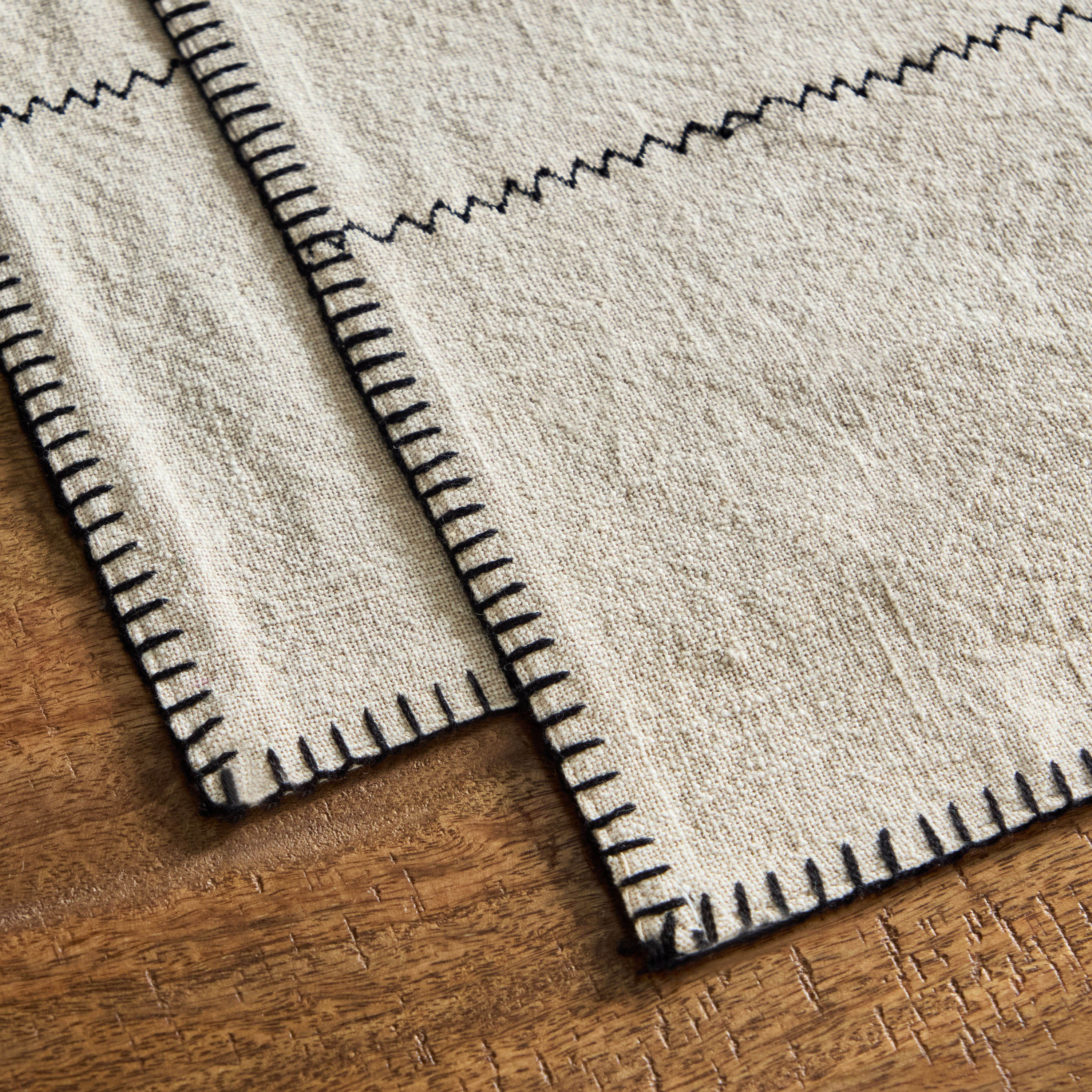 Naturio 2-Piece Stitch Table Placemat Set - 33x48 cm-hbxhomeware-kitchenware-kitchenlinens-image-3
