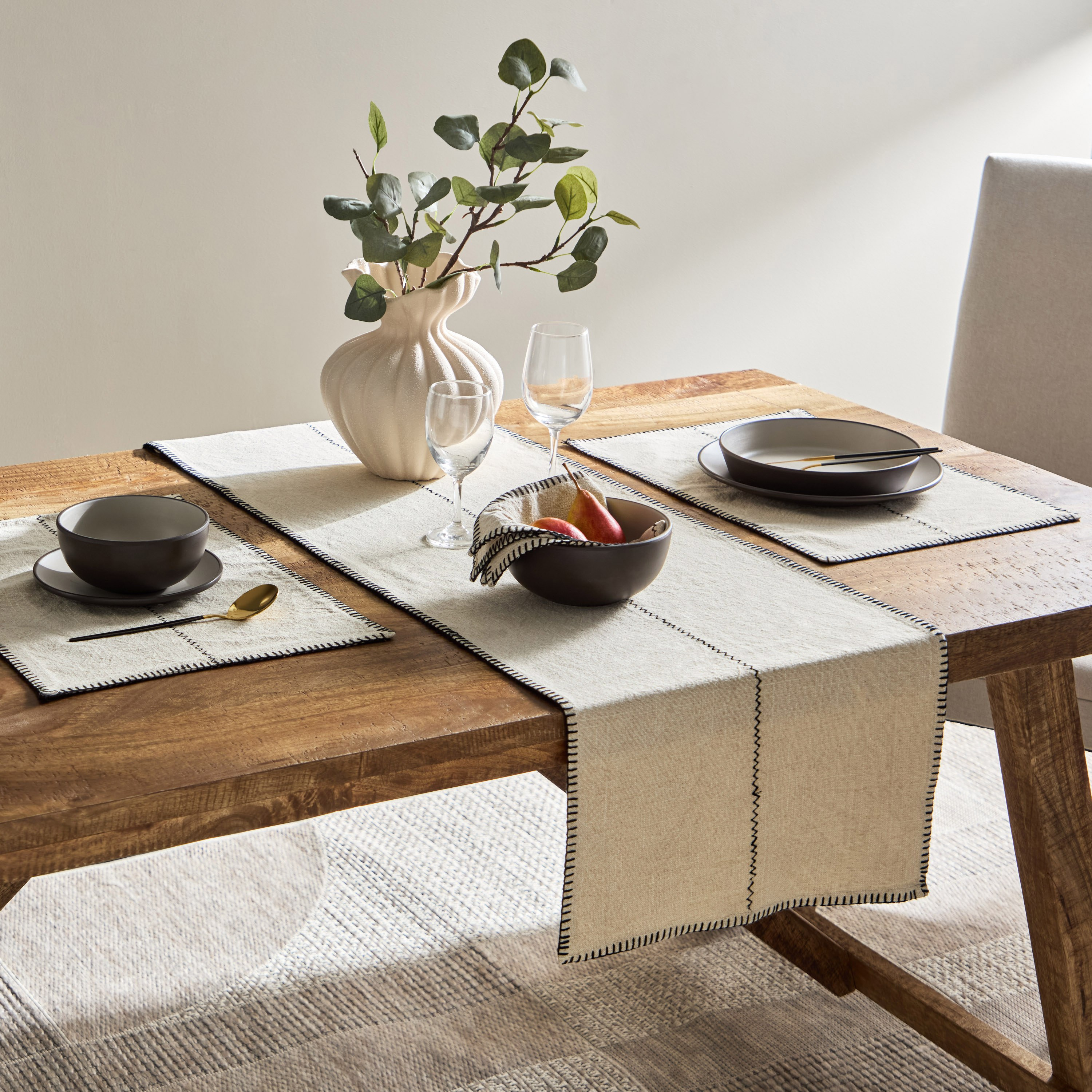 Naturio Stitch Table Runner - 40x180 cm-hbxhomeware-kitchenware-kitchenlinens-image-5