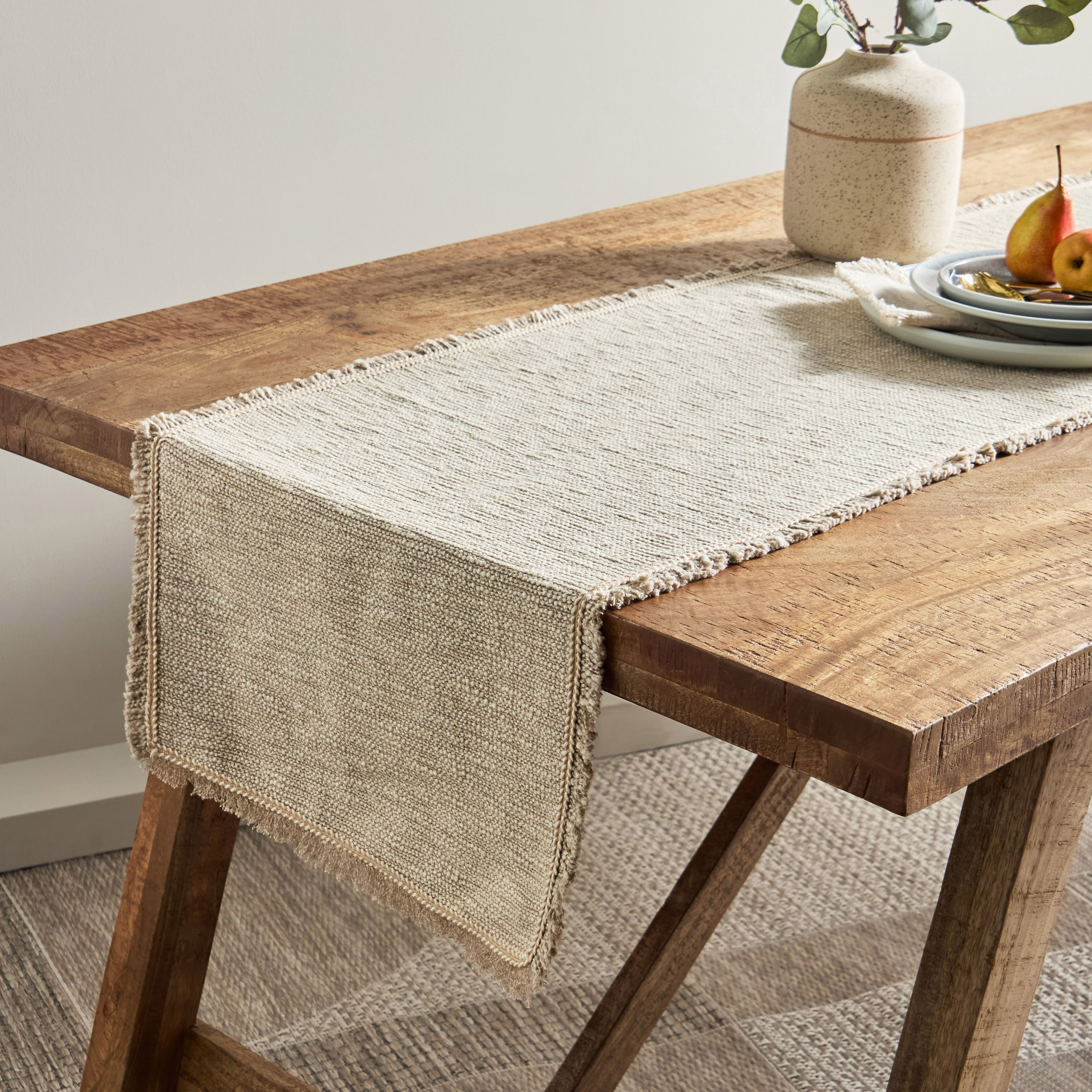 Naturio Slub Table Runner - 40x180 cm-hbxhomeware-kitchenware-kitchenlinens-image-1
