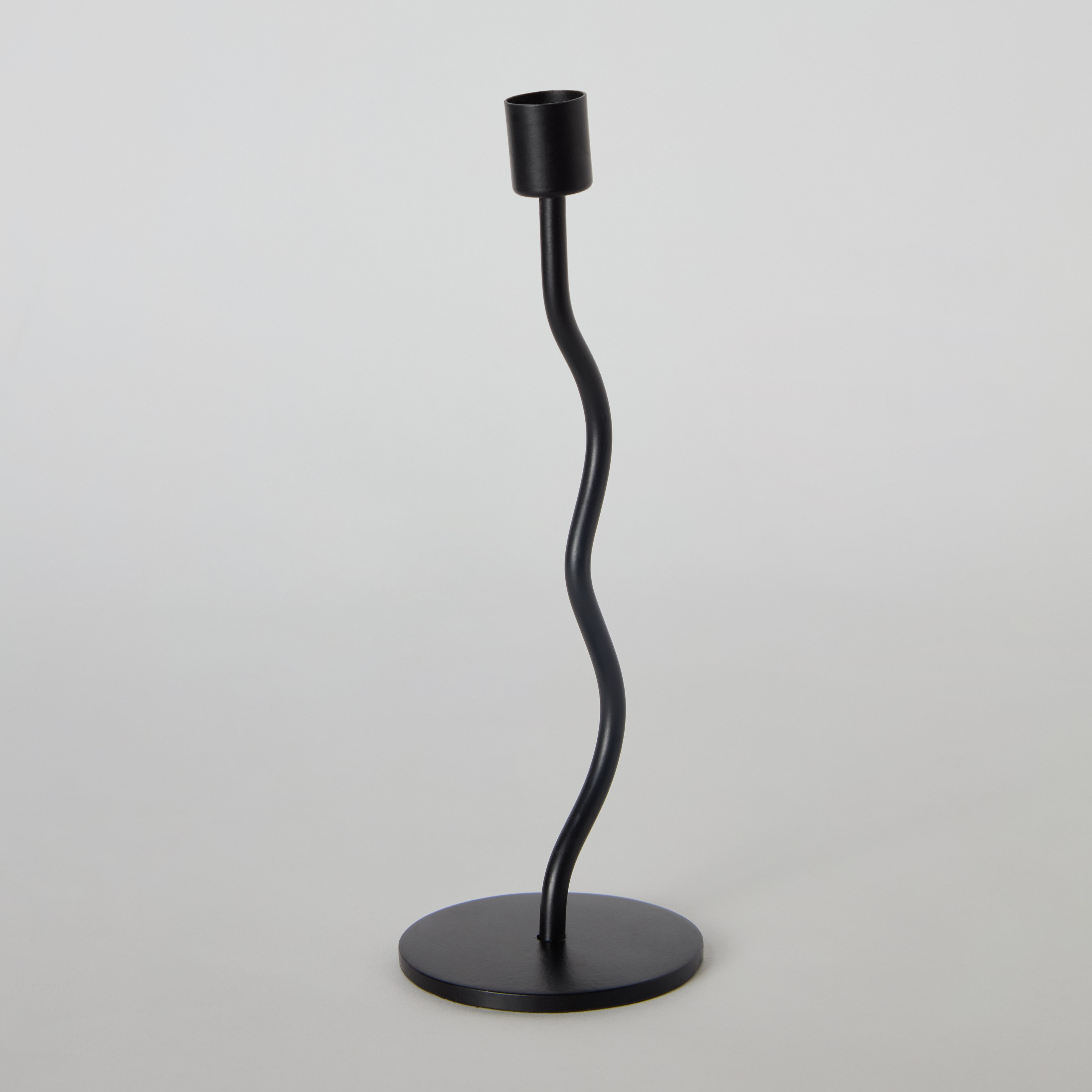 حامل شموع رفيع معدني فردي من كالوت - 9x9x21 سم-hbxlivingroom-decorandaccessories-candleholders-image-5