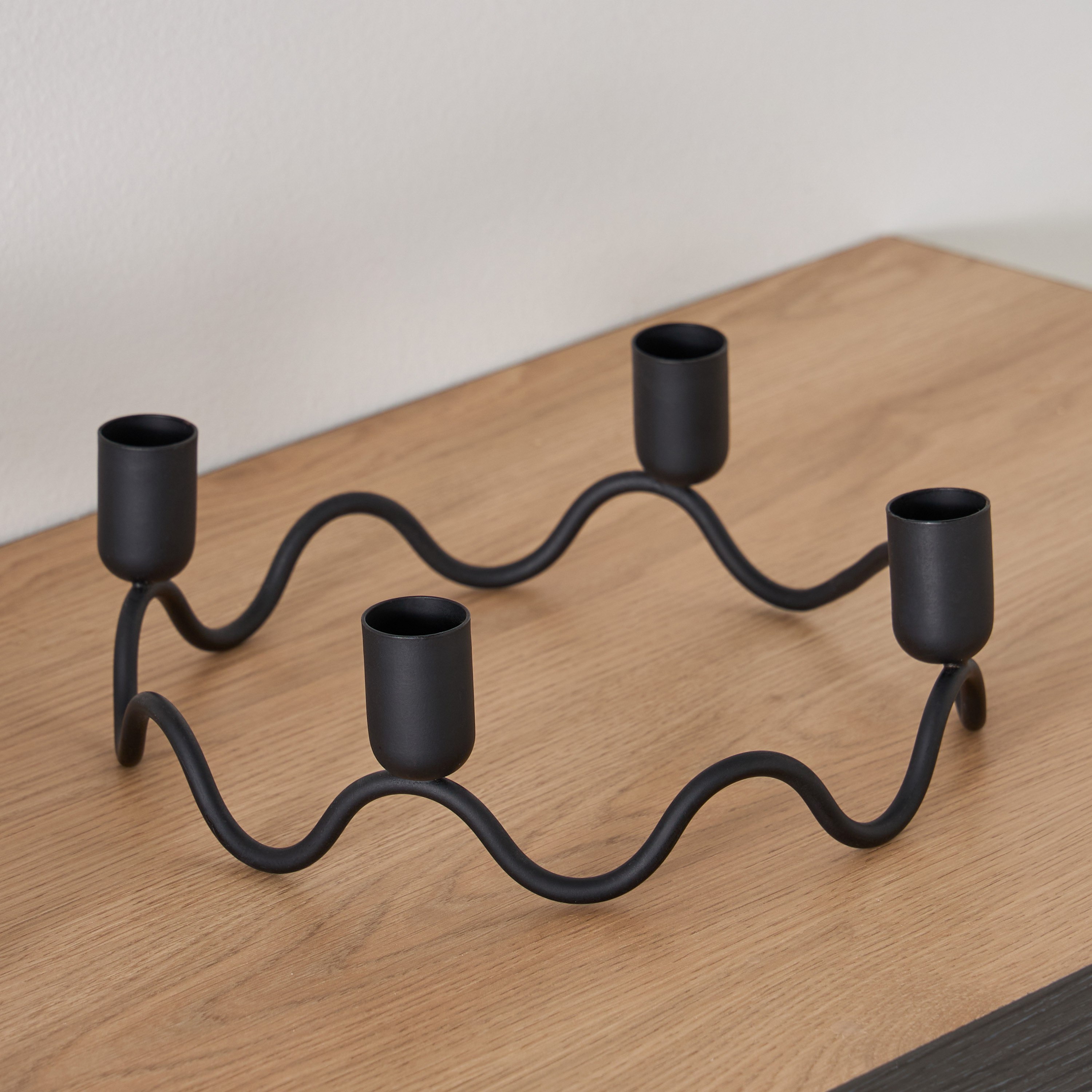 Calot Metal Multi Taper Candleholder - 20x20x7 cm-hbxlivingroom-decorandaccessories-candleholders-image-2