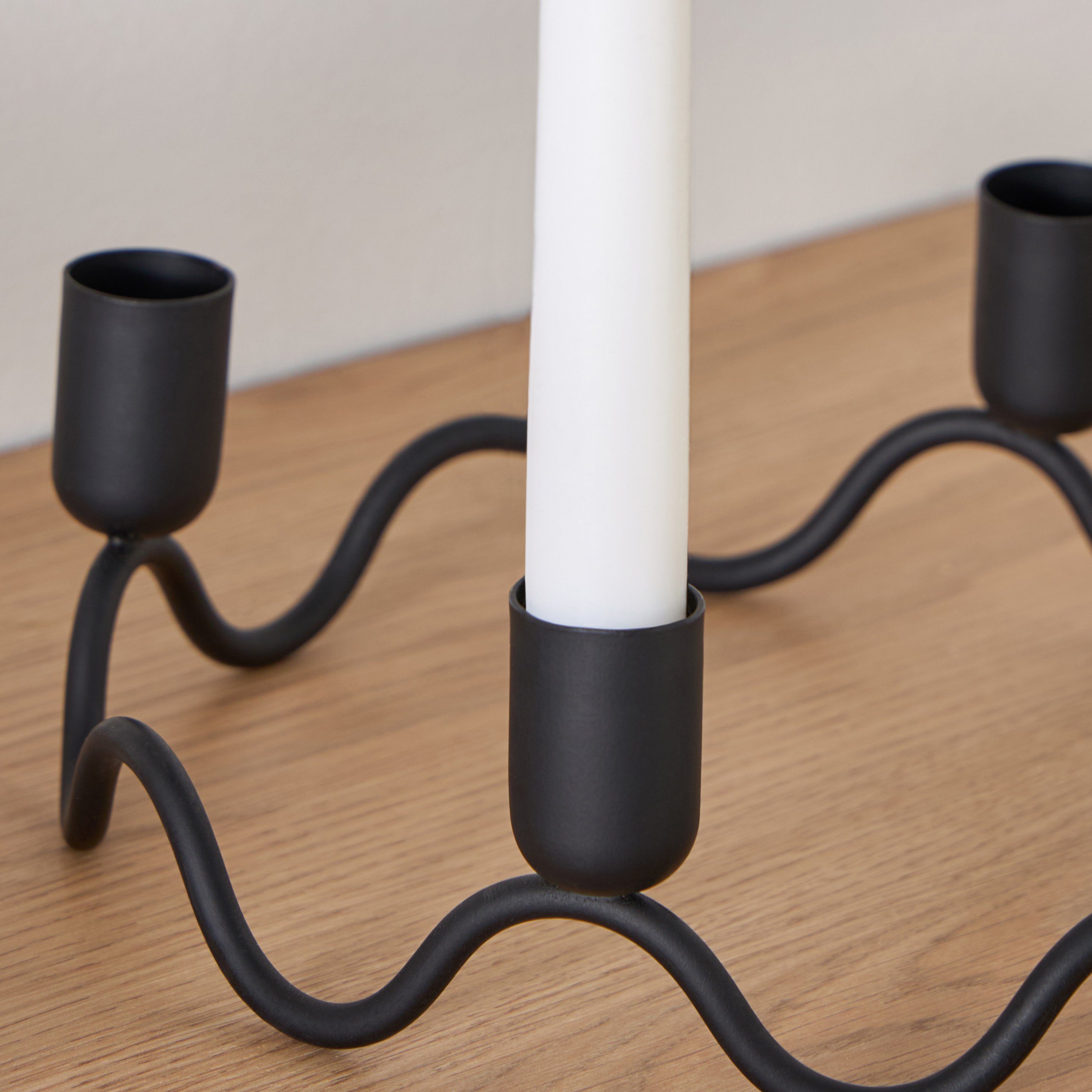 Calot Metal Multi Taper Candleholder - 20x20x7 cm-hbxlivingroom-decorandaccessories-candleholders-image-3