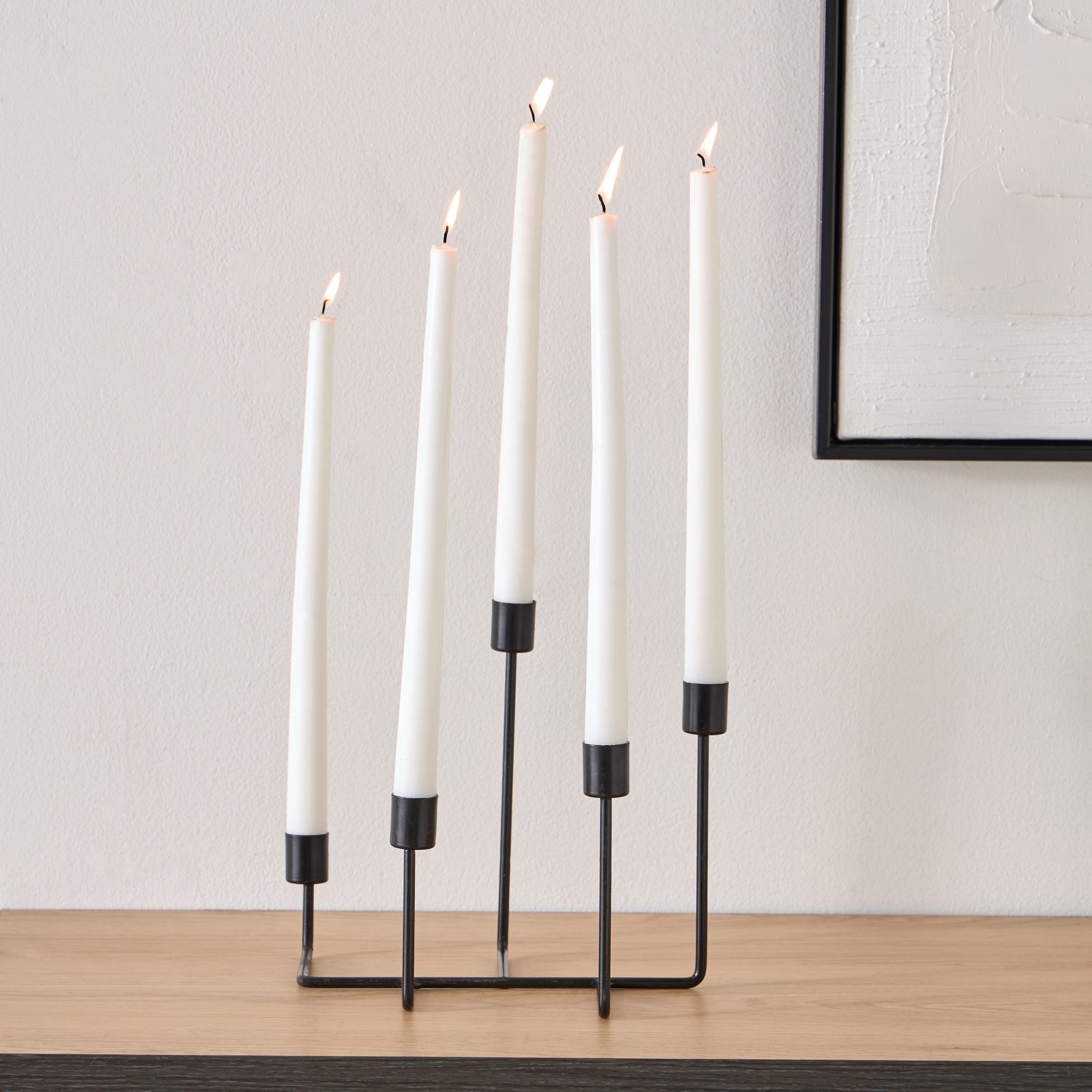 حامل شموع معدن من كالوت - 21x18x19.5 سم-hbxlivingroom-decorandaccessories-candleholders-image-1