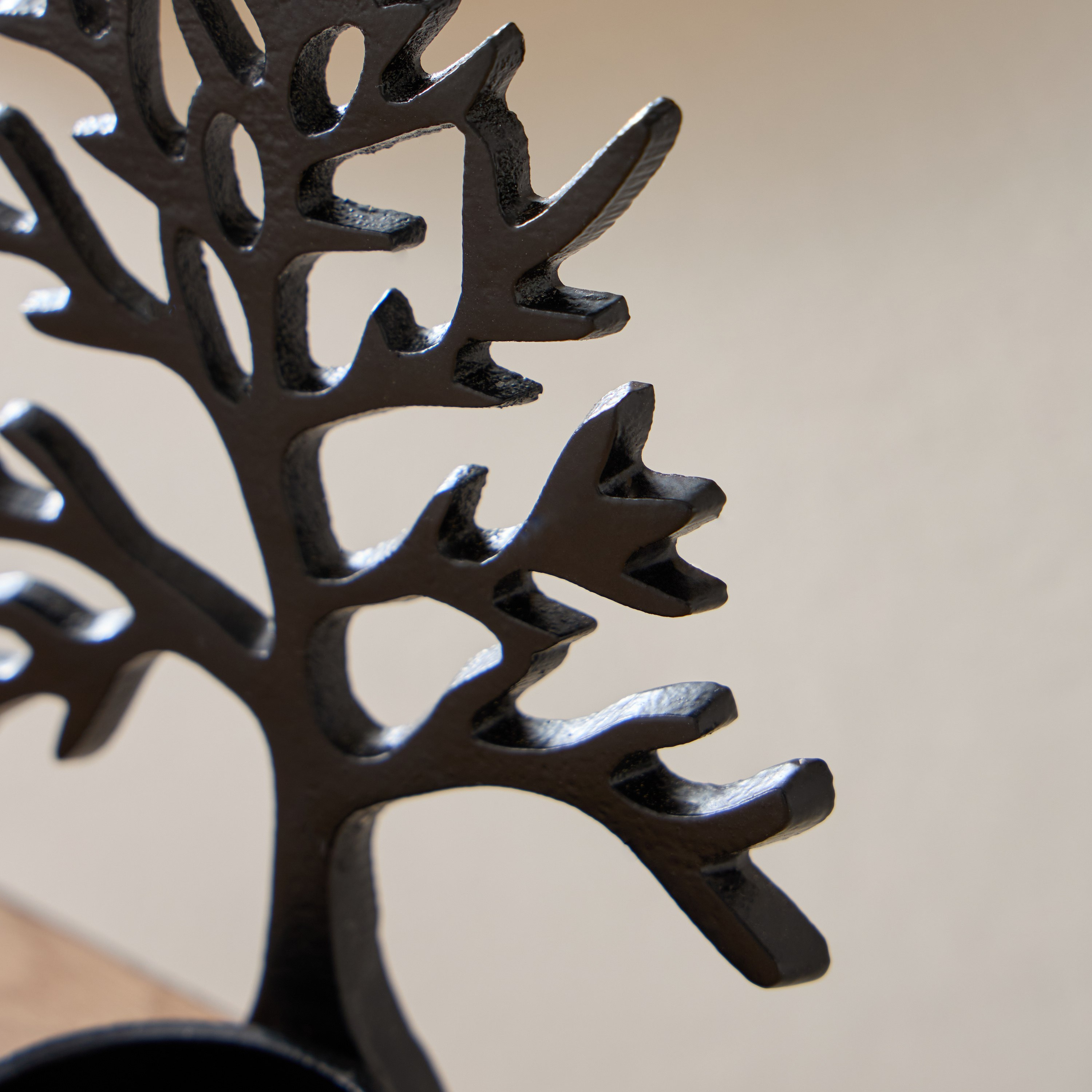 Calot Aluminium Tree of Life Tealight Candleholder - 11x6x13 cm-hbxlivingroom-decorandaccessories-candleholders-image-3