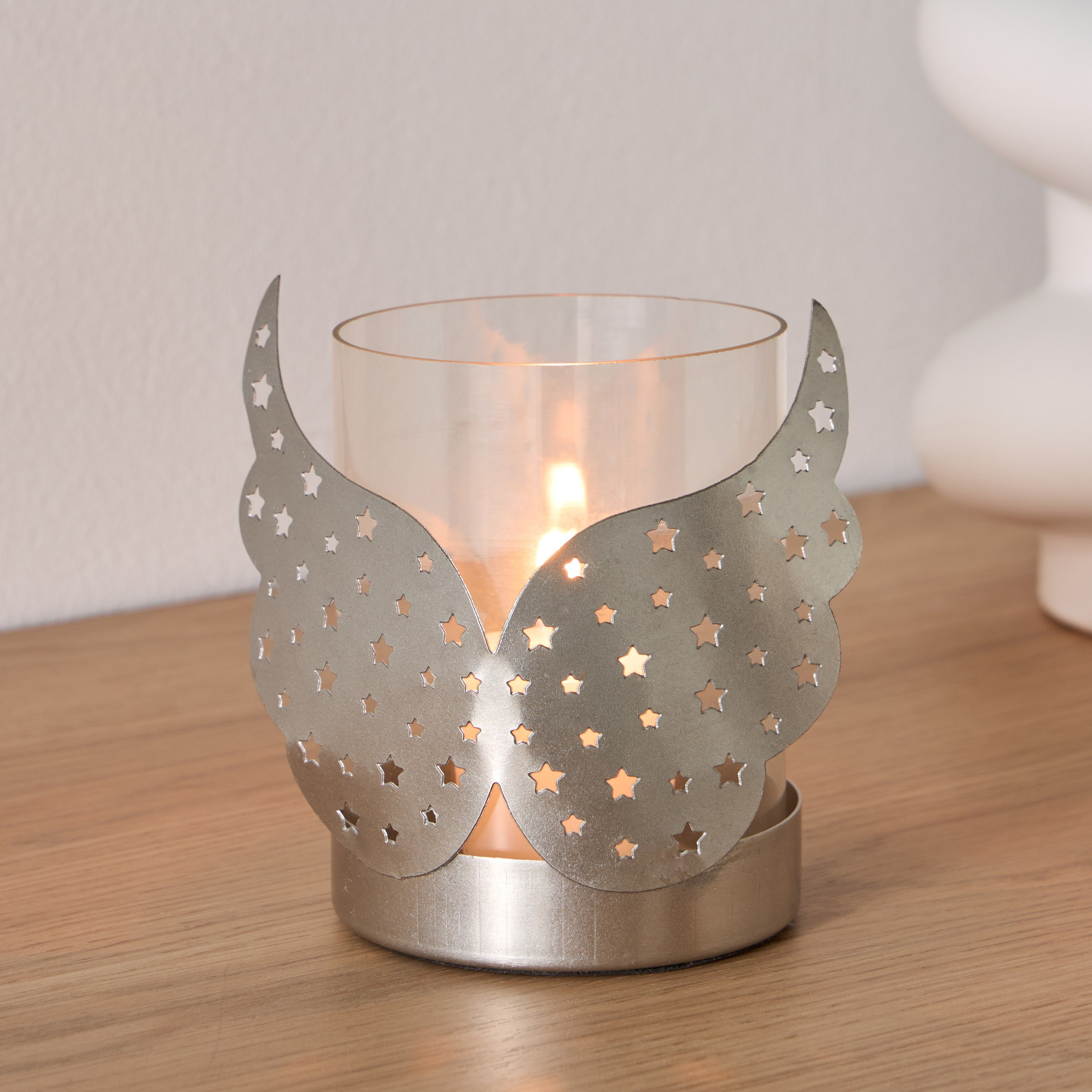 Calot Metal Angel Votive with Glass - 14x8x11 cm-hbxlivingroom-decorandaccessories-candleholders-image-1