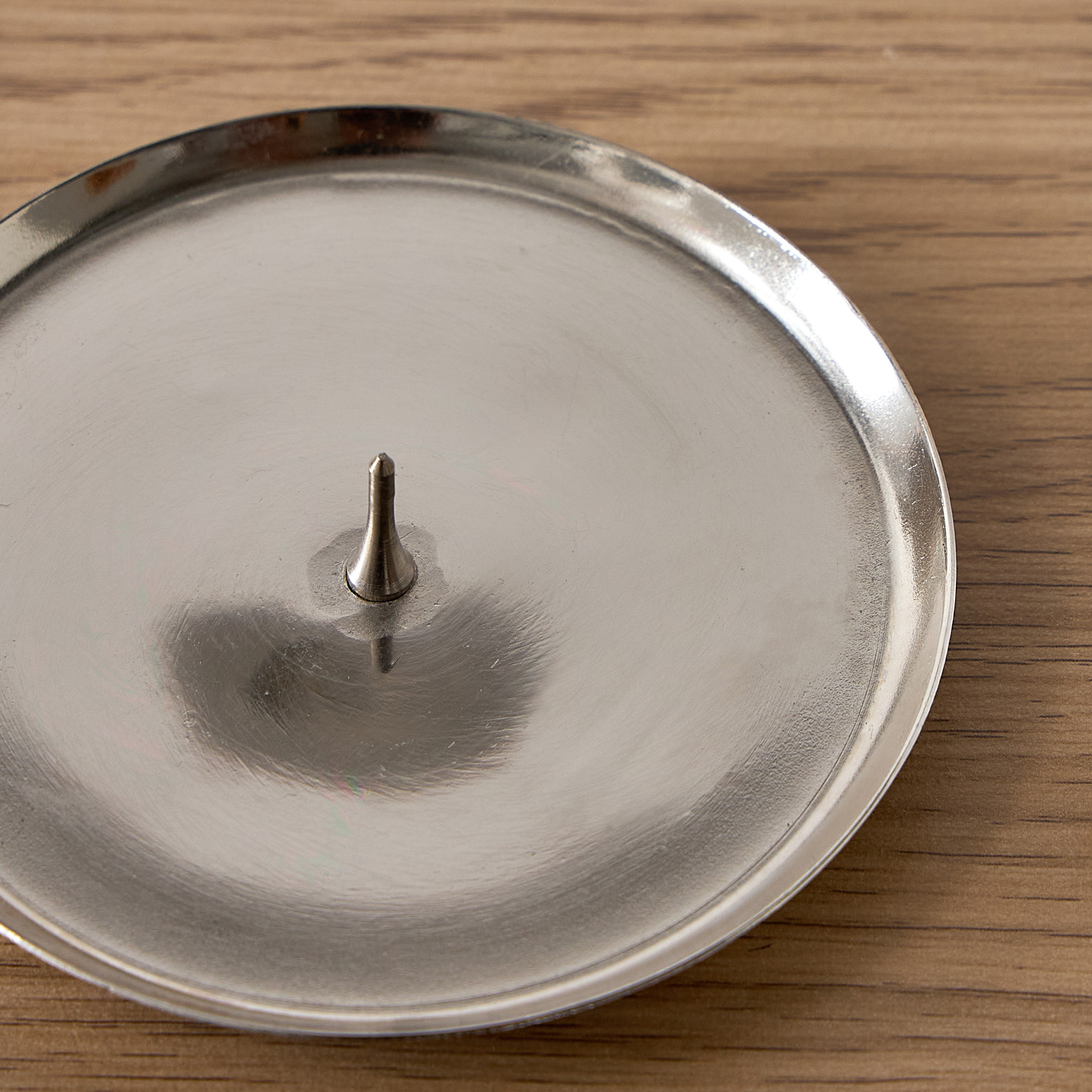 Calot Nickel Metal Tealight Stand - 10x10x1 cm-hbxlivingroom-decorandaccessories-candleholders-image-3