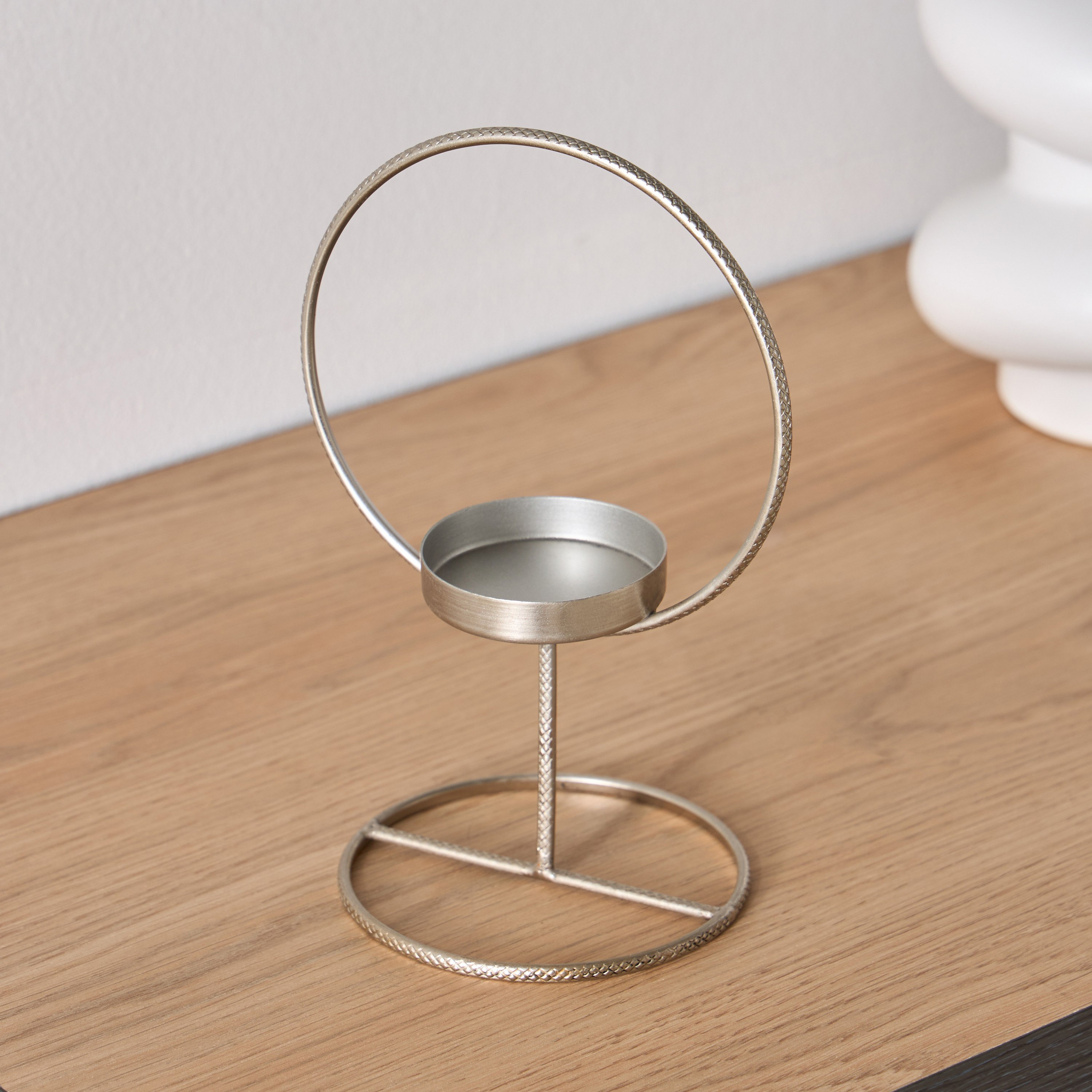 حامل شموع صغيرة معدني من كالوت - 13x10x19.5 سم-hbxlivingroom-decorandaccessories-candleholders-image-2