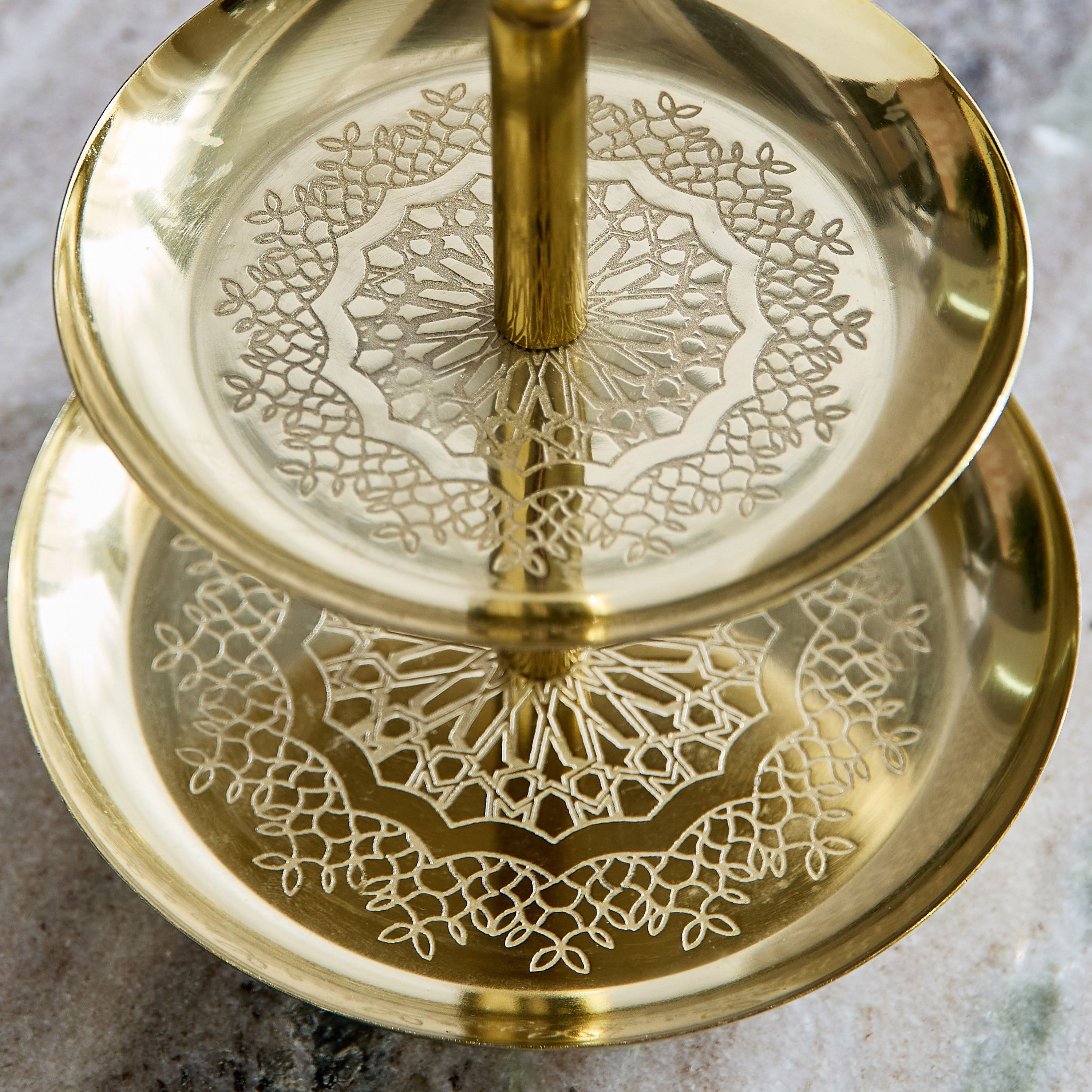 طقم صحن تقديم قطعتين من إليزا - 15.5X15.5X20.5 سم-hbxdecorandfurnishings-tabletop-serveware-image-3