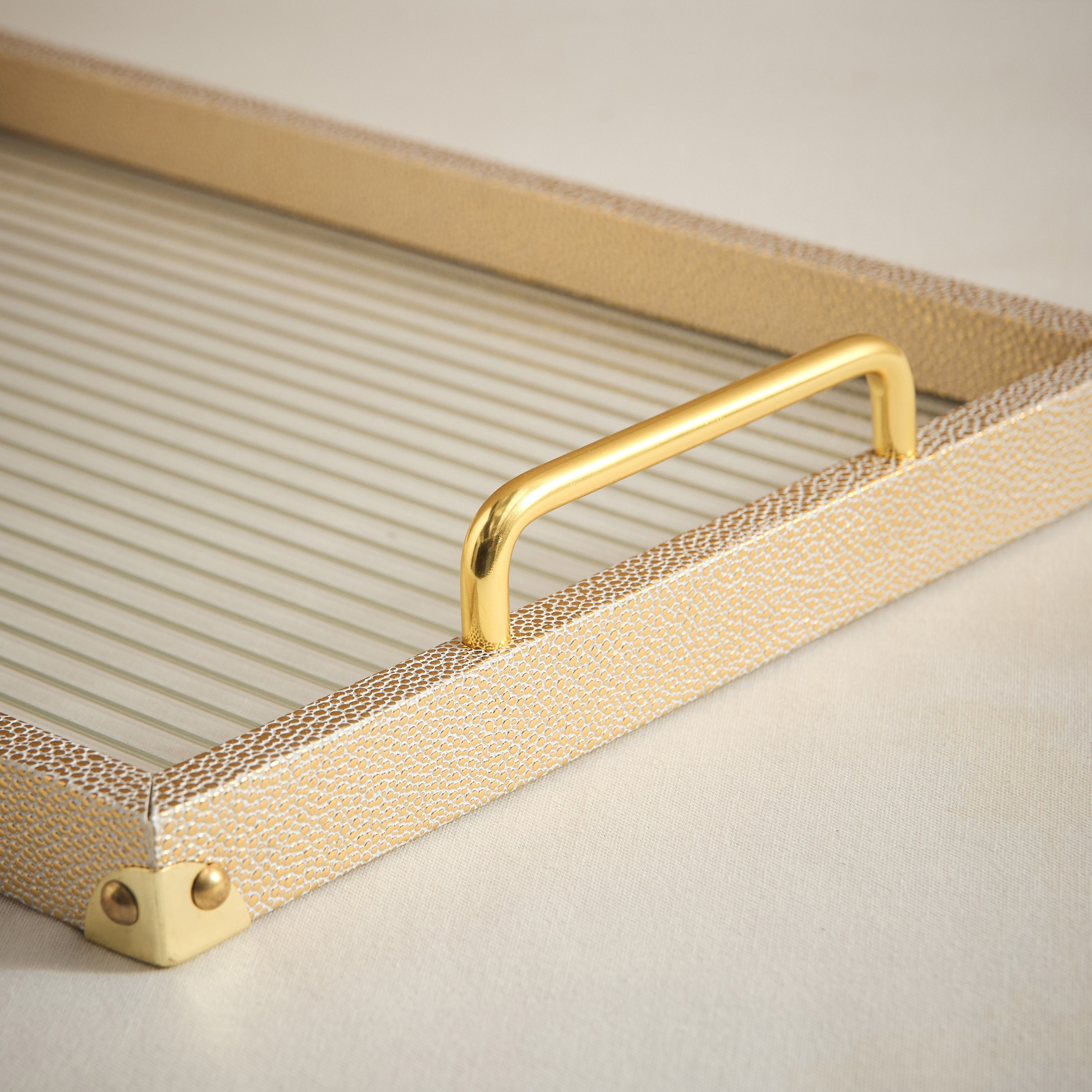 Dorothy Wooden Tray with Glass Base - 40x28x6.5 cm-hbxdecorandfurnishings-tabletop-serveware-image-3