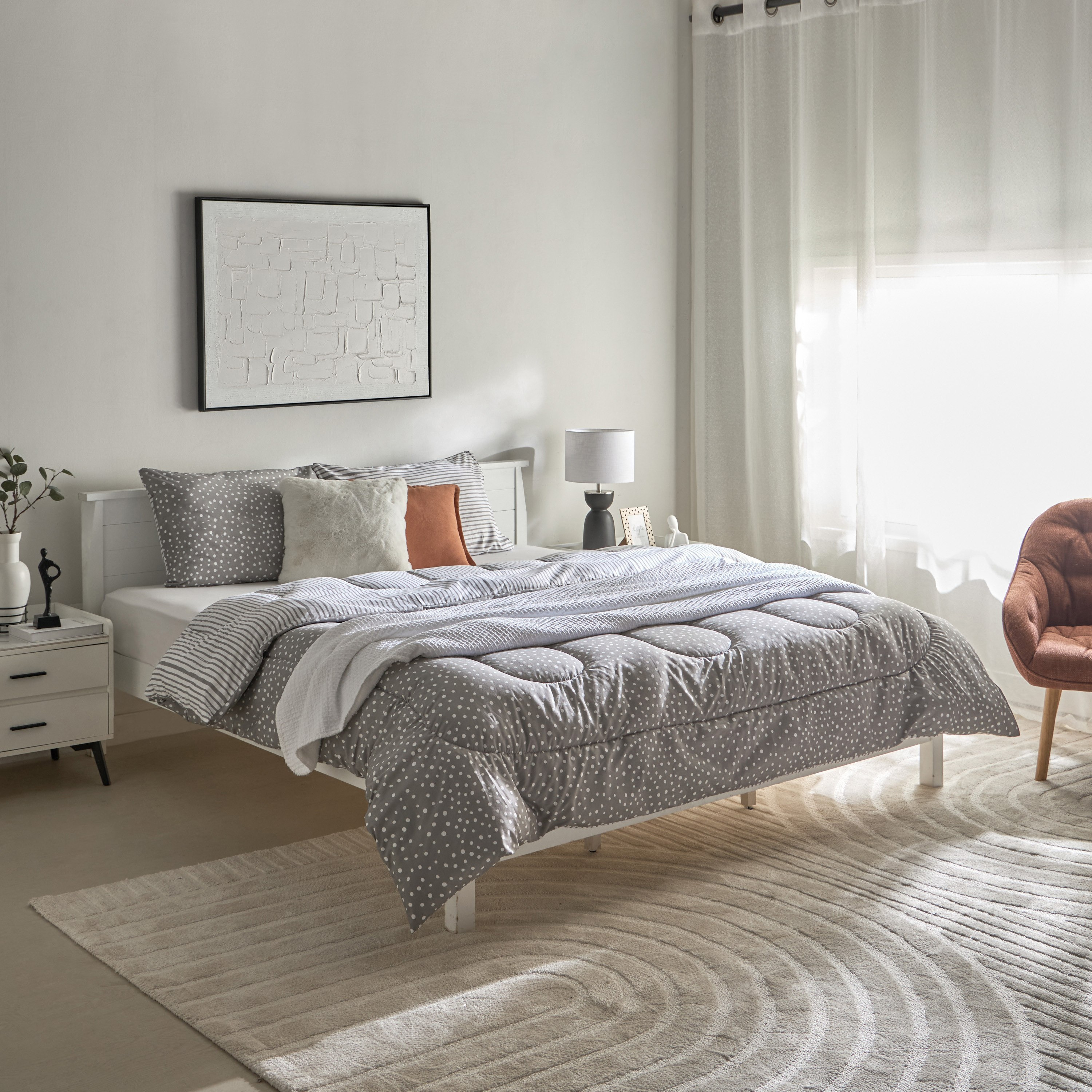 Ontario Clove 3-Piece Printed Microfiber King Comforter Set - 220x240 cm-hbxhomeware-hbxbedroom-image-8