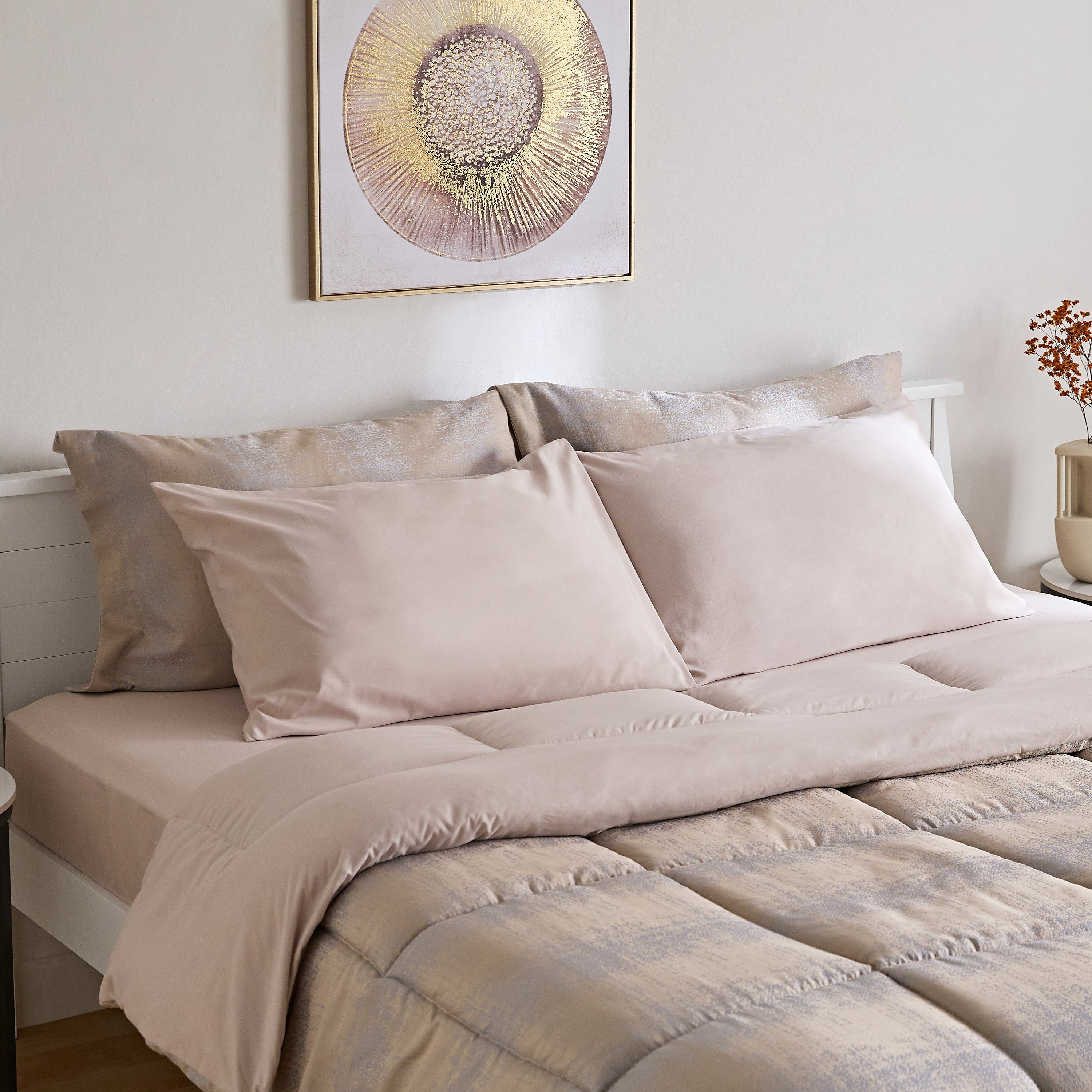طقم لحاف كينج جاكارد 6 قطع من ديستريس - 220x240 سم-hbxhomeware-hbxbedroom-image-1