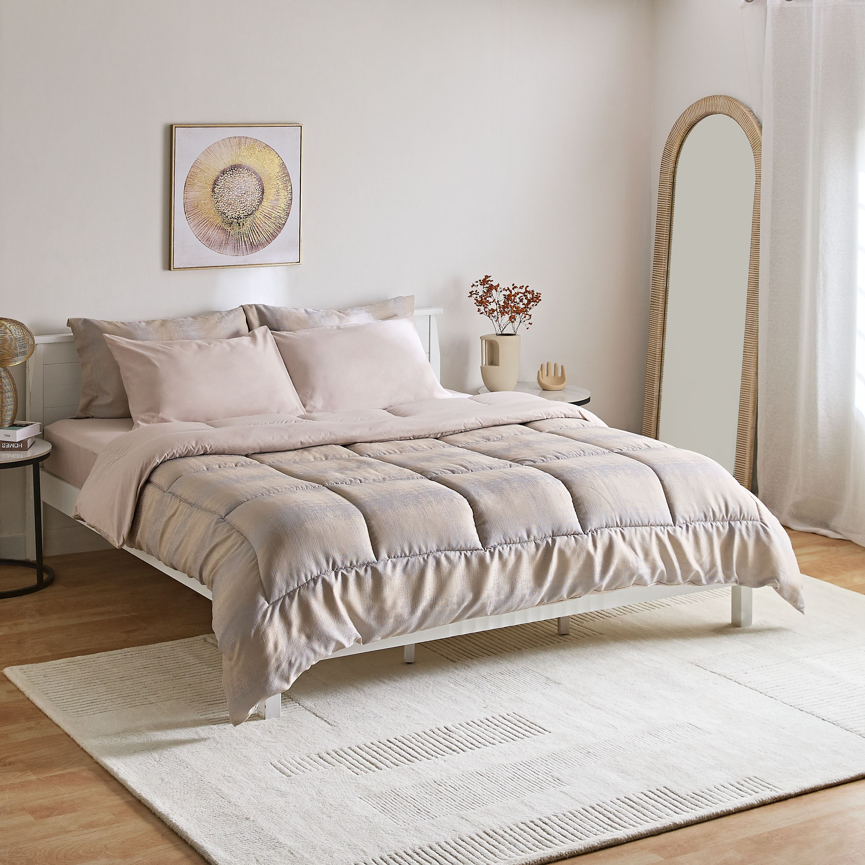 طقم لحاف كينج جاكارد 6 قطع من ديستريس - 220x240 سم-hbxhomeware-hbxbedroom-image-2