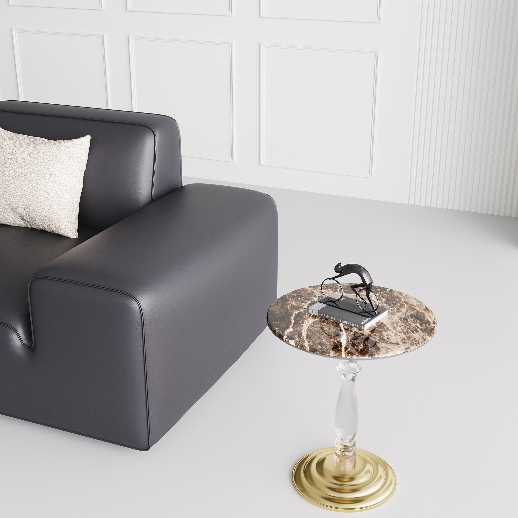 Grandora Sintered Stone Accent End Table-hbxfurniture-livingroom-endtables-image-1