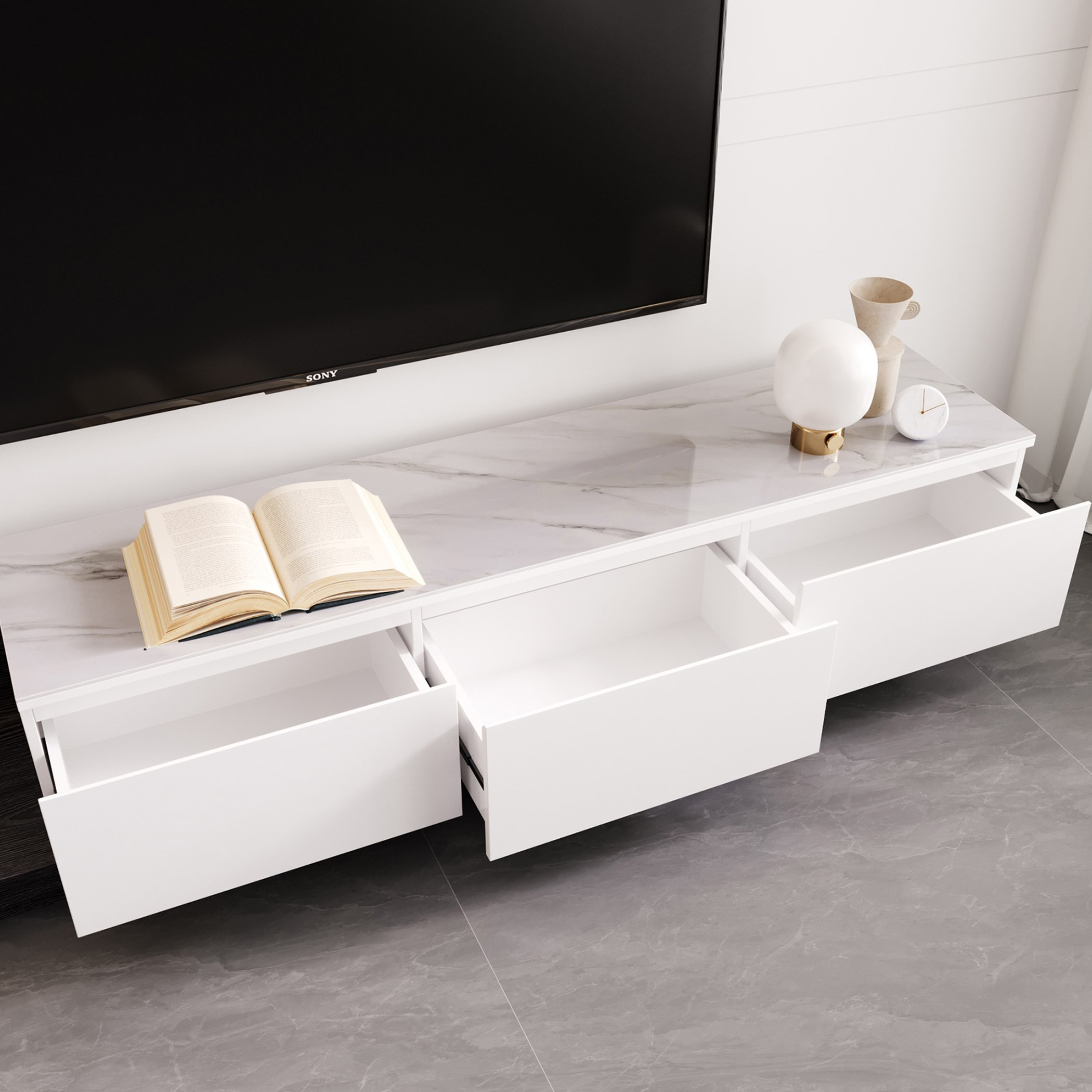 وحدة تلفزيون حتى 98 بوصة قابلة للتمديد 2 لـ3 متر بسطح من الحجر المتكلس من جلاسيا-hbxlivingroom-mediaunitsandstorage-tvunits-image-5