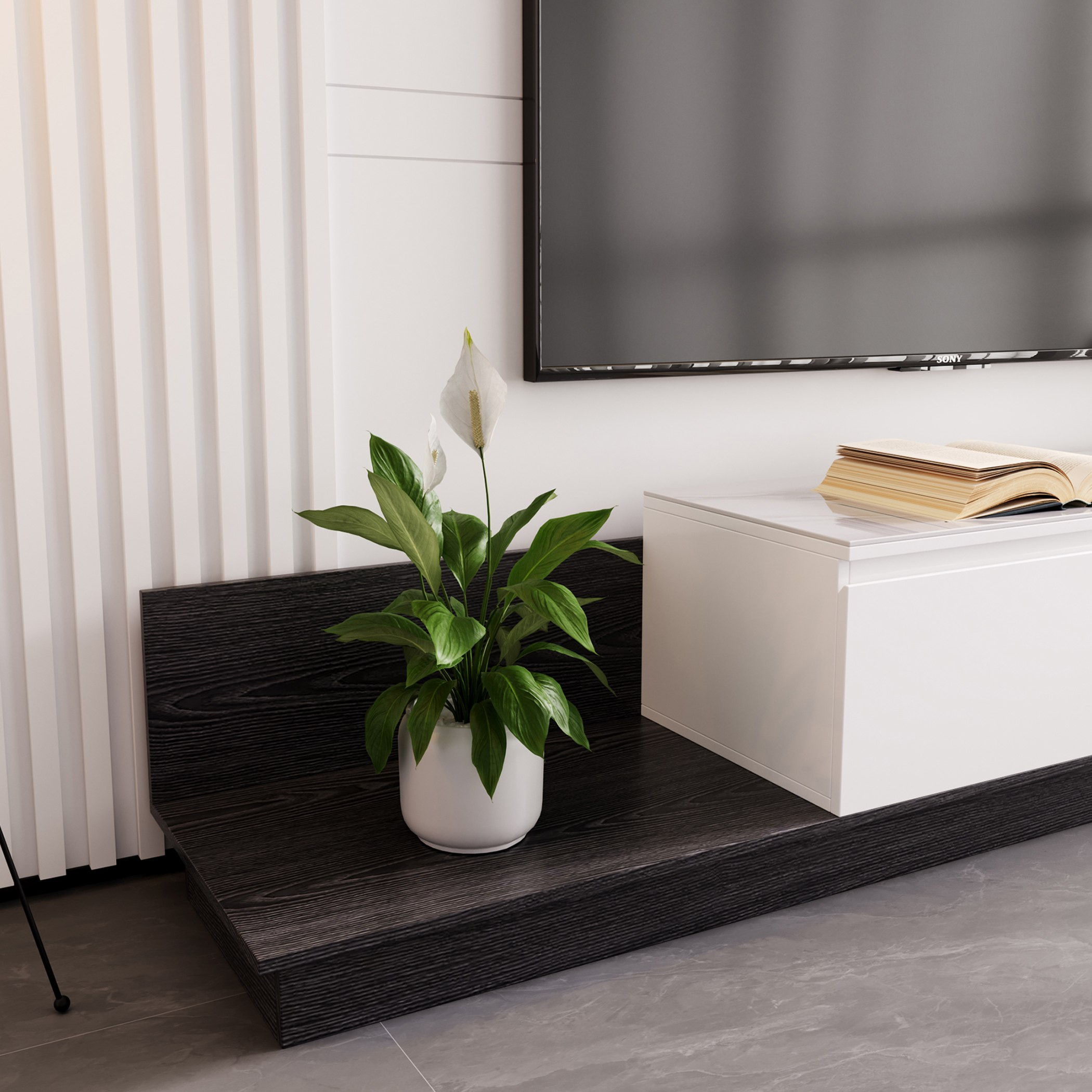 وحدة تلفزيون حتى 98 بوصة قابلة للتمديد 2 لـ3 متر بسطح من الحجر المتكلس من جلاسيا-hbxlivingroom-mediaunitsandstorage-tvunits-image-7