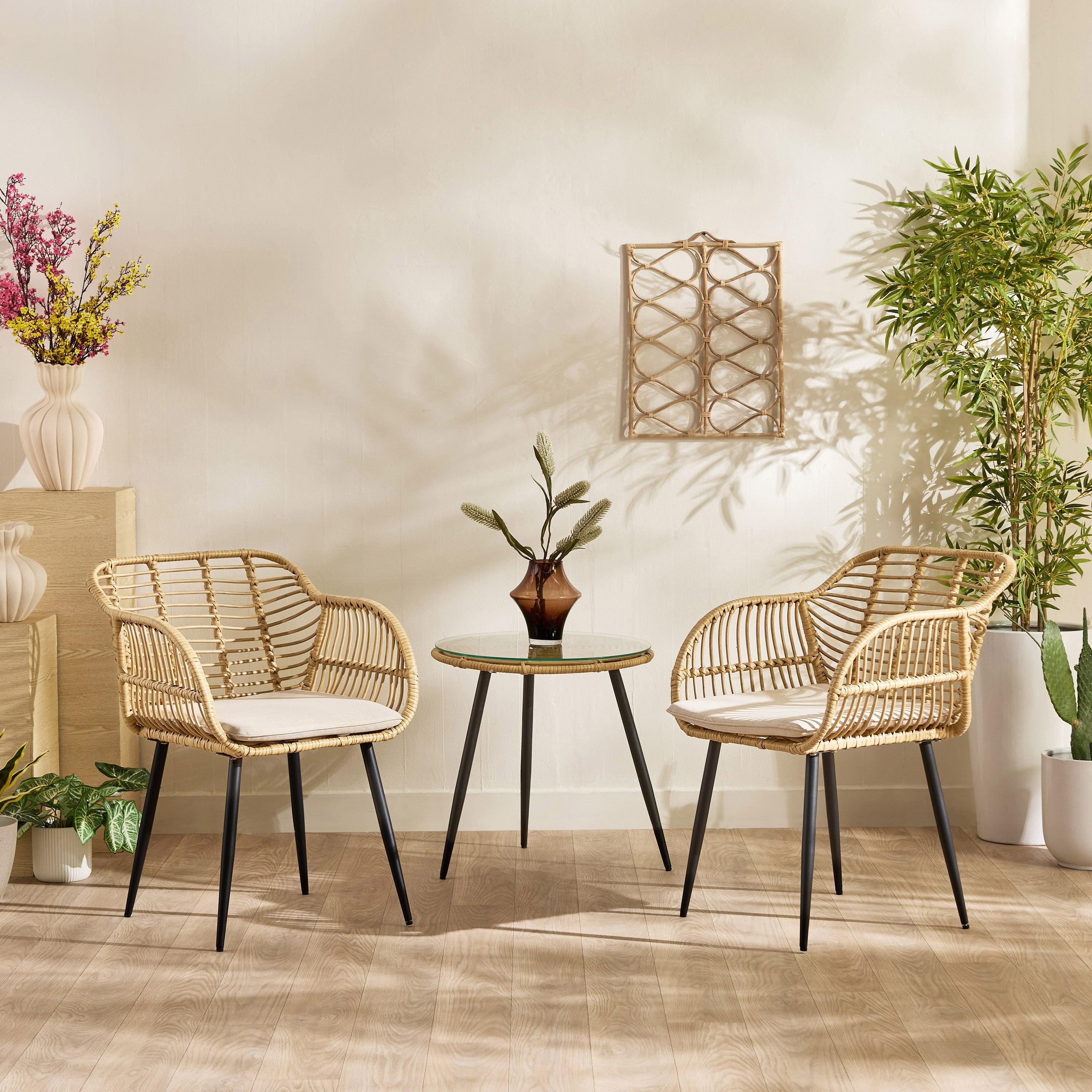 طقم شرفة للجلسات الخارجية مقعدين مع وسائد من فيرا كاتينا-hbxfurniture-livingroom-teatablesets-image-1