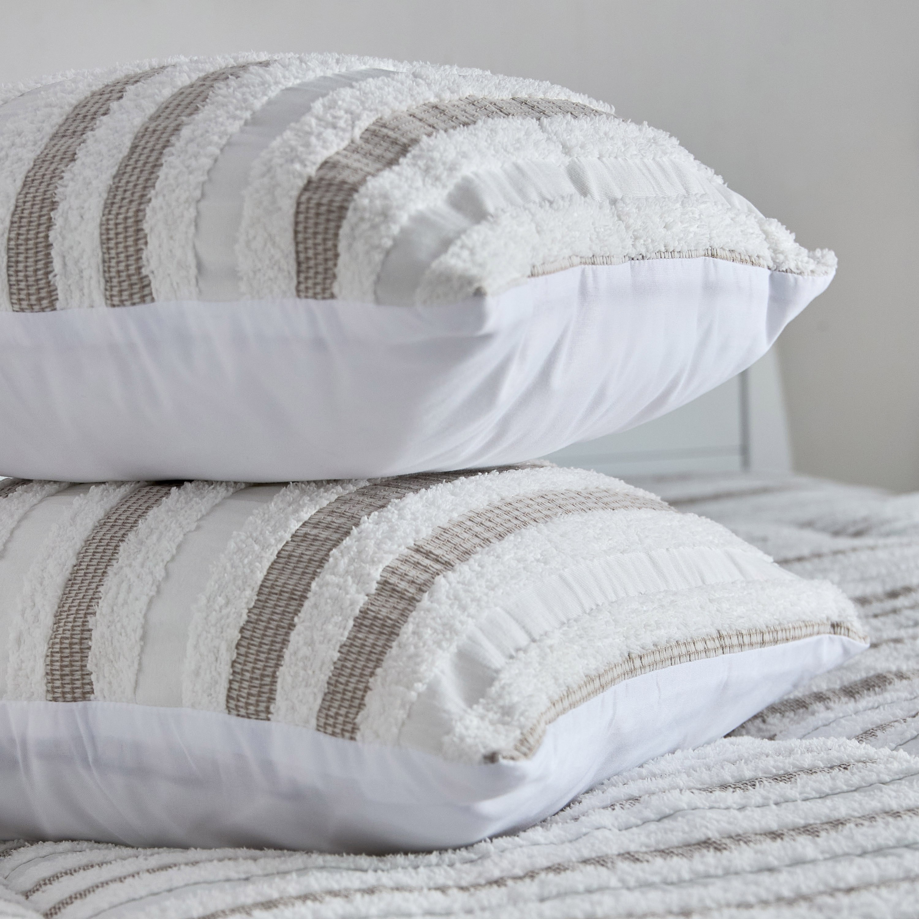 Mersin 6-Piece Velori Stripe Tufted BIAB King Comforter Set - 220x240 cm-hbxhomeware-hbxbedroom-image-4
