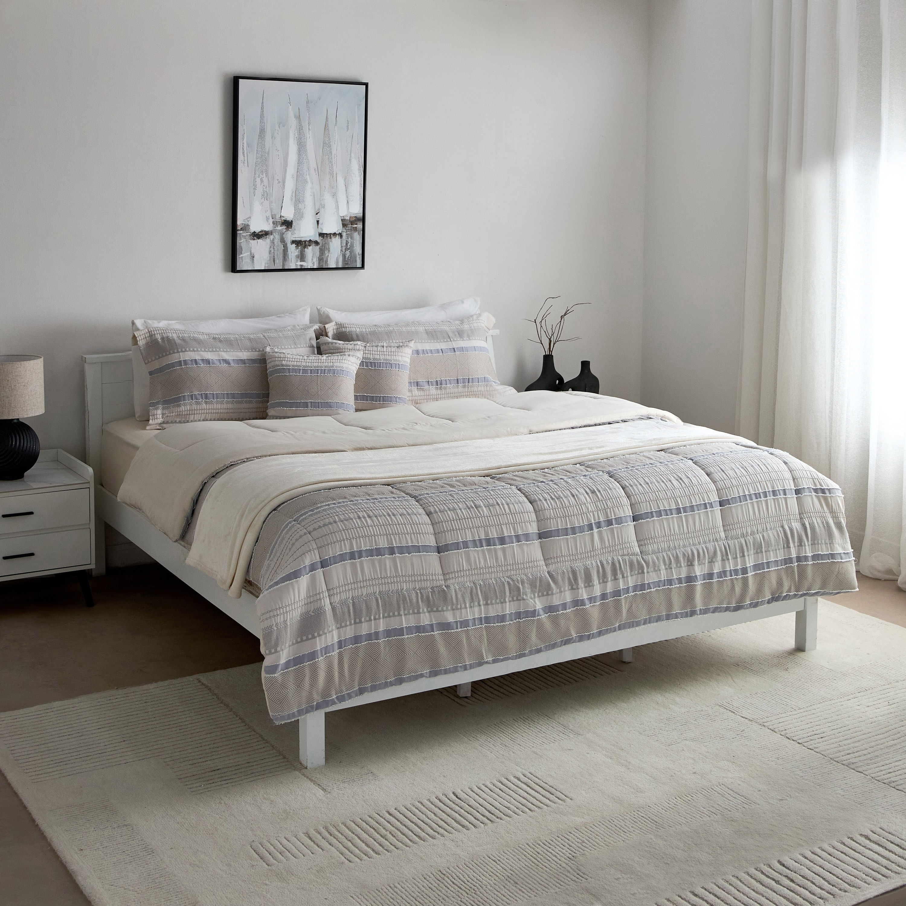 Mersin 6-Piece Elara Jacquard BIAB King Comforter Set - 220x240 cm-hbxhomeware-hbxbedroom-image-12