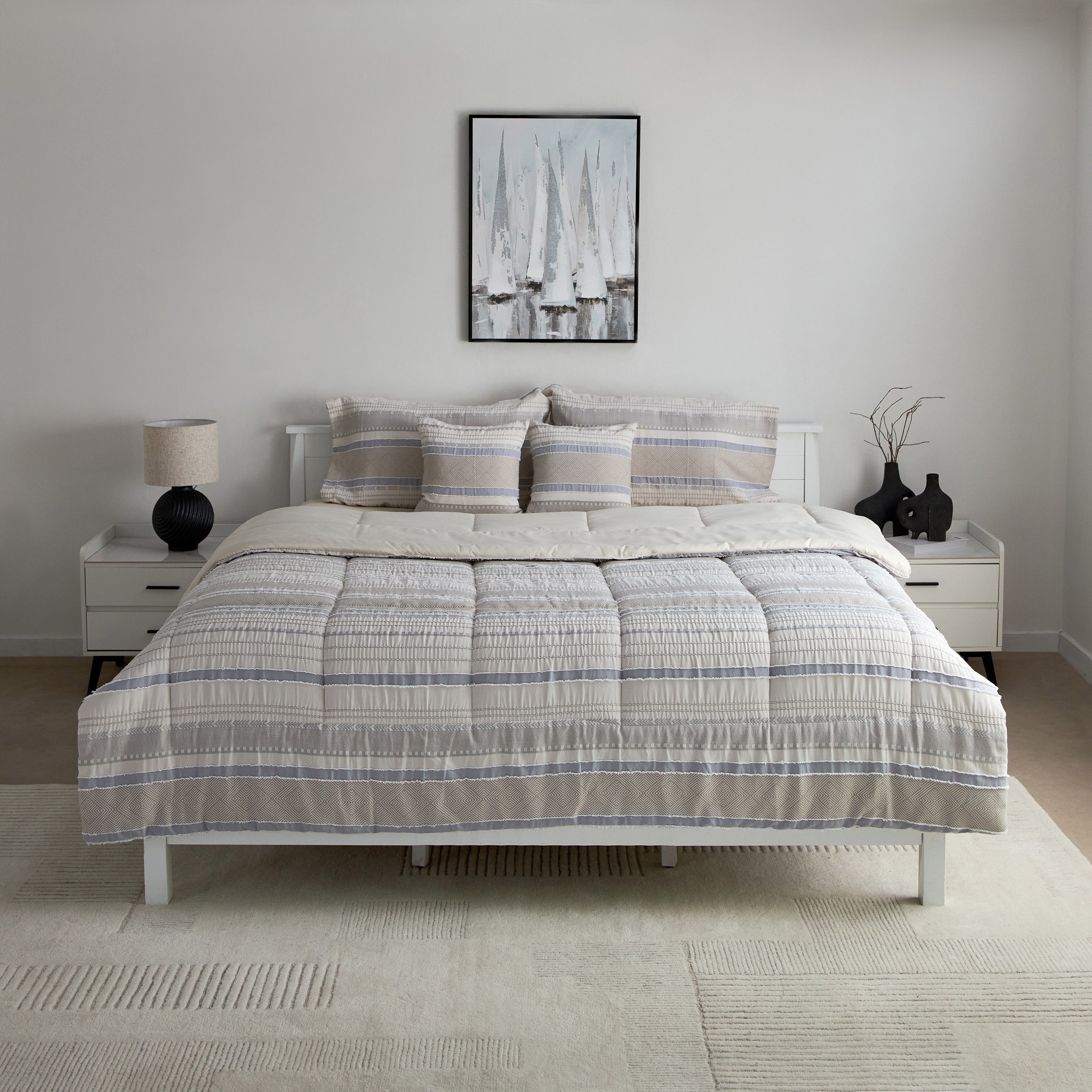 Mersin 6-Piece Elara Jacquard BIAB King Comforter Set - 220x240 cm-hbxhomeware-hbxbedroom-image-3