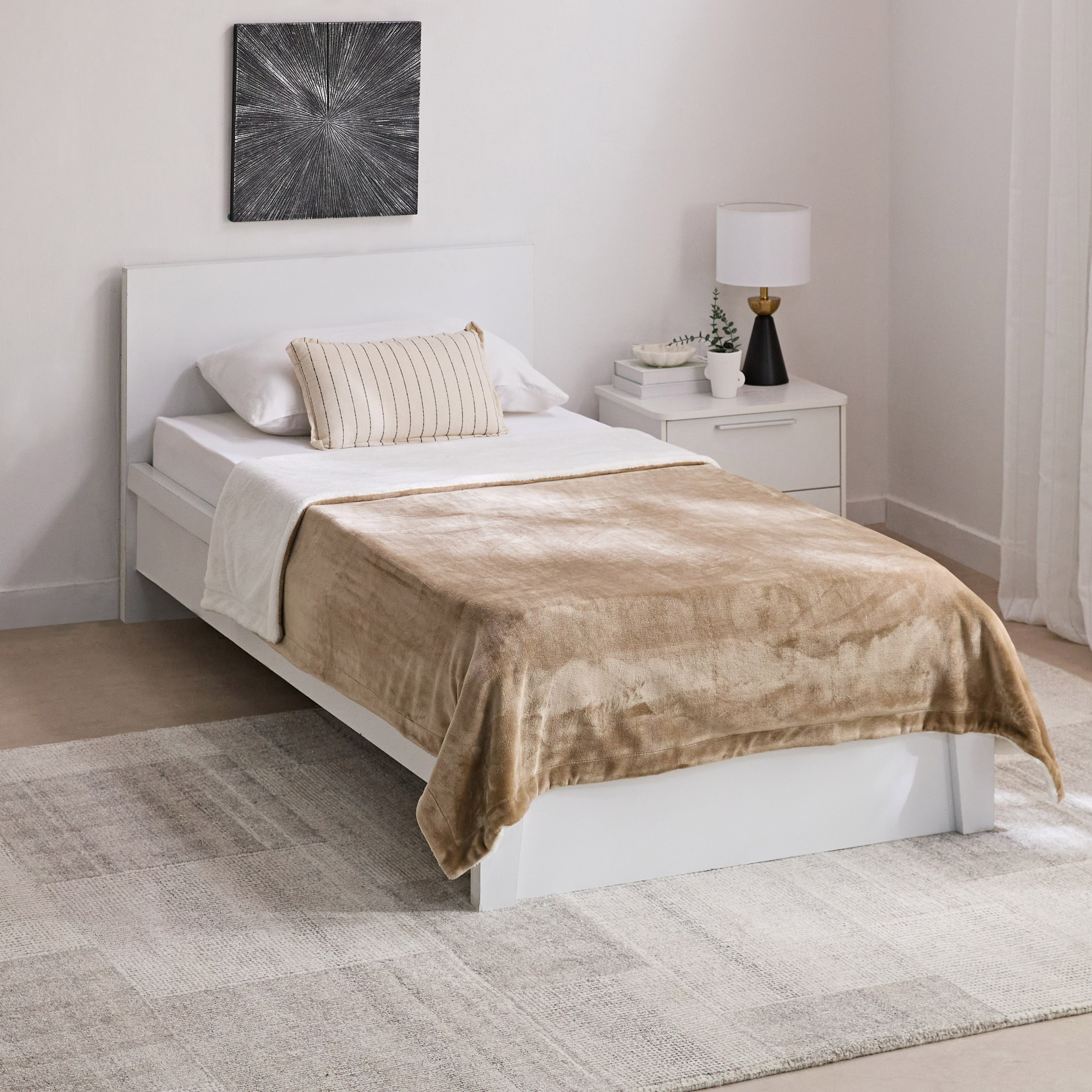 Snugsoft Flannel Double Layer Twin Blanket - 150x200 cm-hbxhomeware-hbxbedroom-image-6