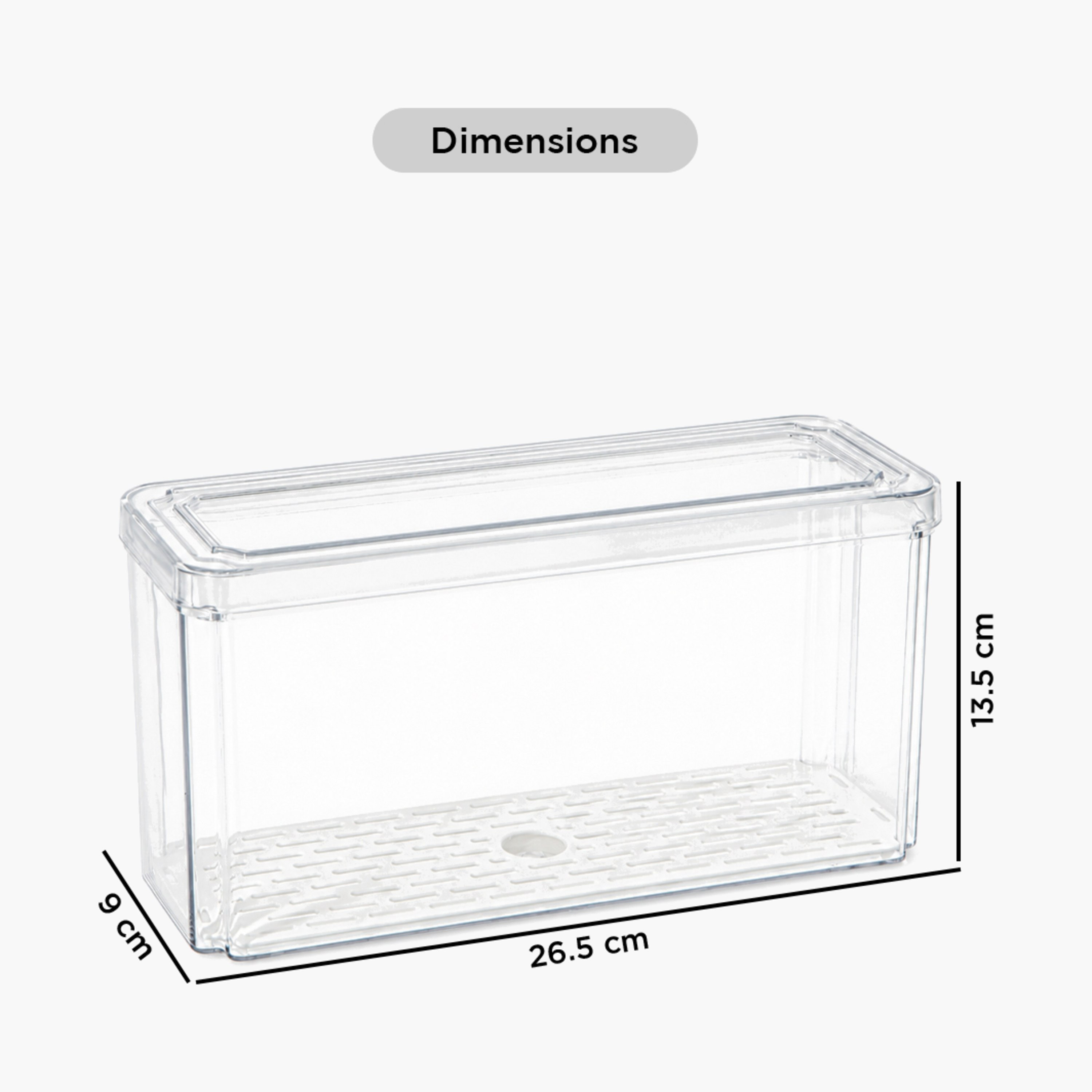 منظم ثلاجة قابل للتكديس مع صينية تصريف من سيستيماتيكو - 2500 مل-hbxkitchen-kitchenware-kitchenaccessories-image-9