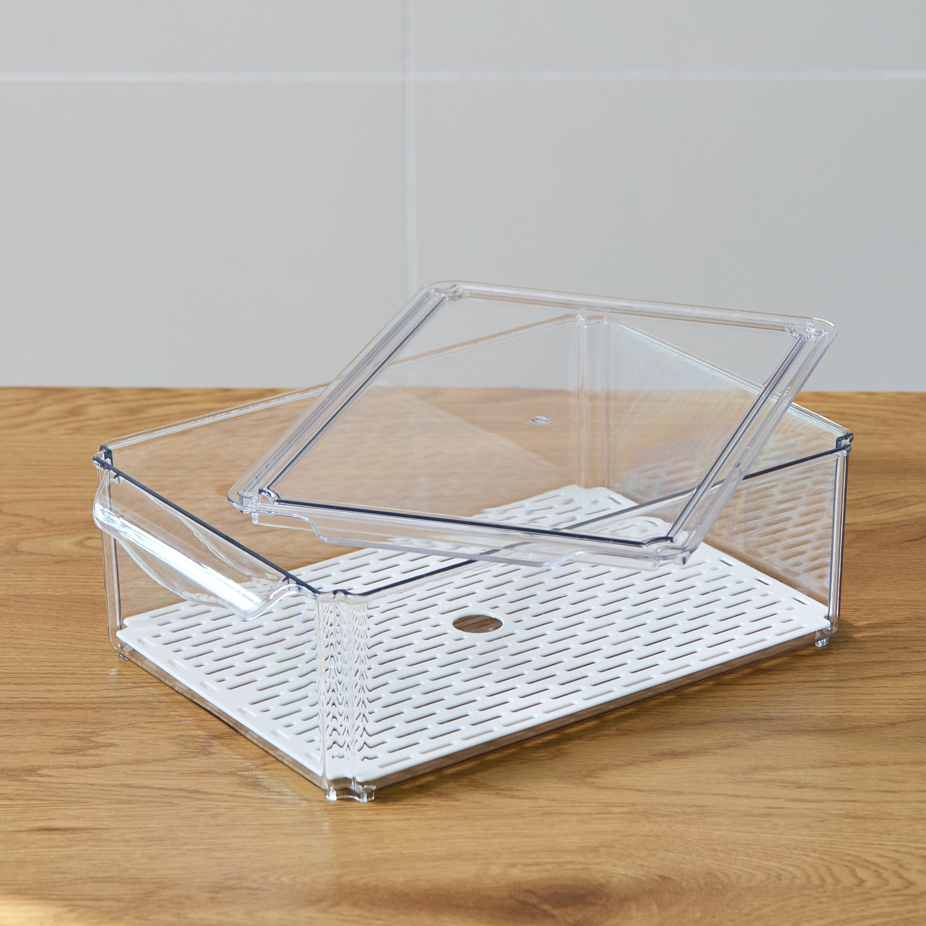 Sistematico Stackable Fridge Organiser with Drainage Tray - 4100 ml-hbxkitchen-kitchenware-kitchenaccessories-image-3