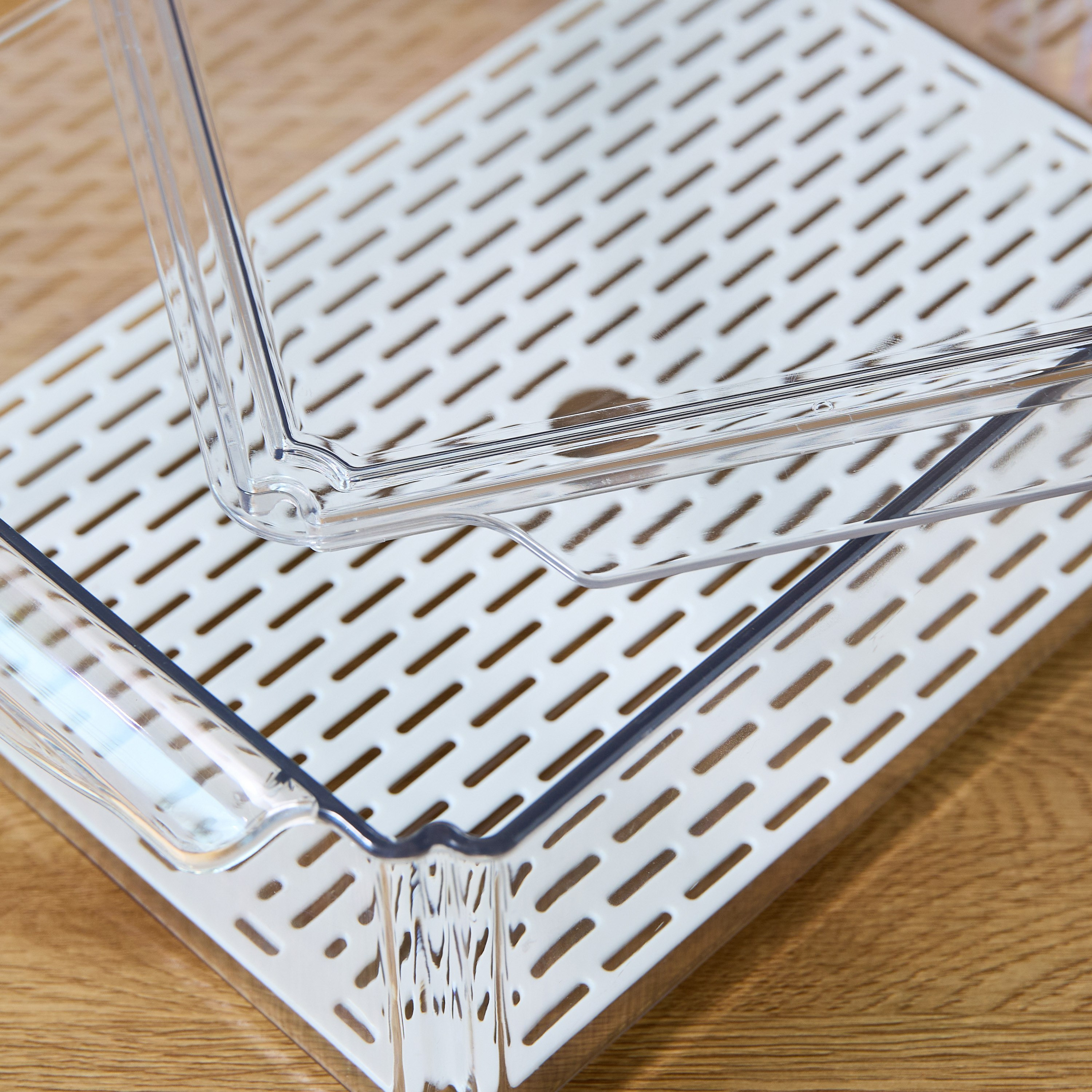 Sistematico Stackable Fridge Organiser with Drainage Tray - 4100 ml-hbxkitchen-kitchenware-kitchenaccessories-image-4