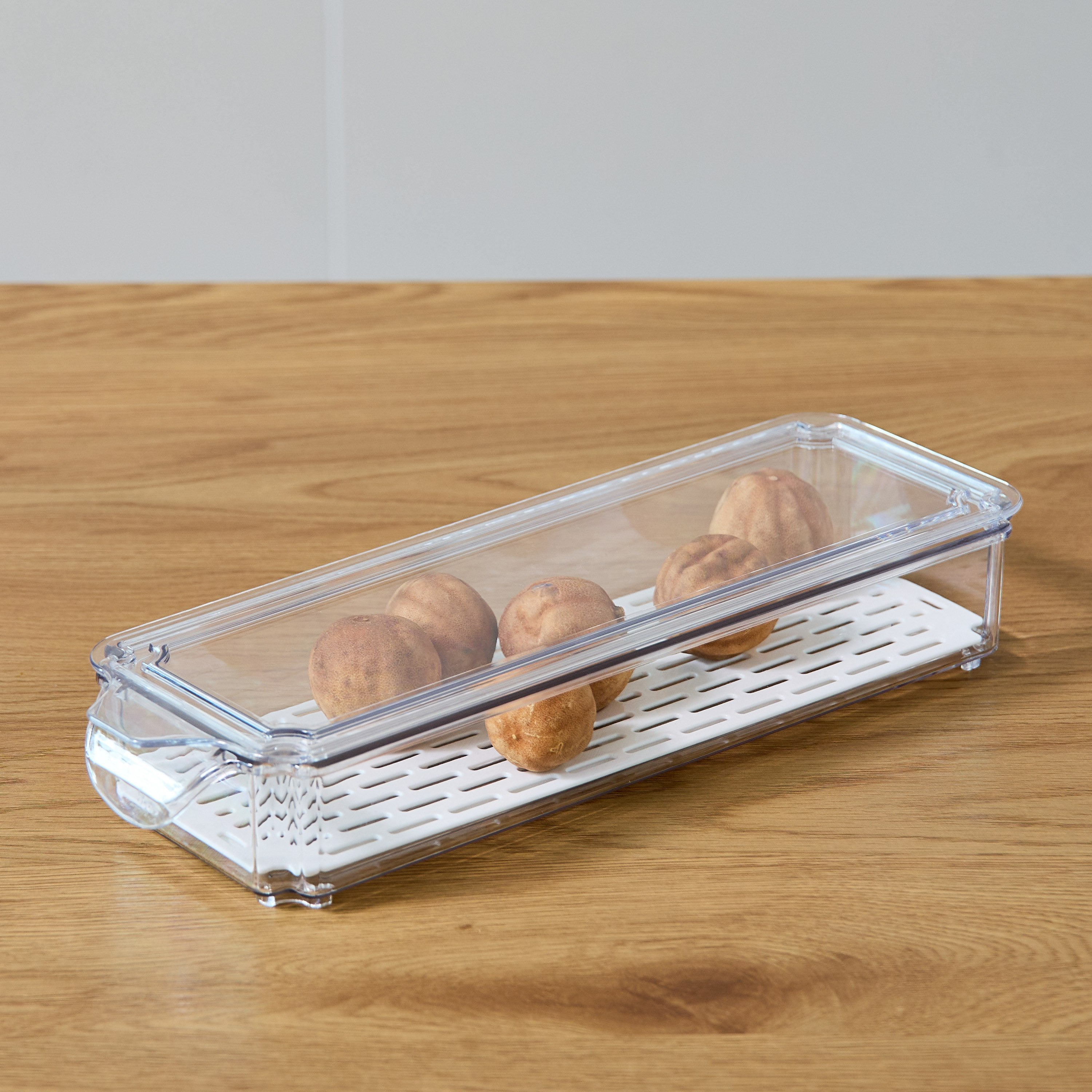 Sistematico Stackable Fridge Organizer with Drainage Tray - 1900 ml-hbxkitchen-kitchenware-kitchenaccessories-image-1