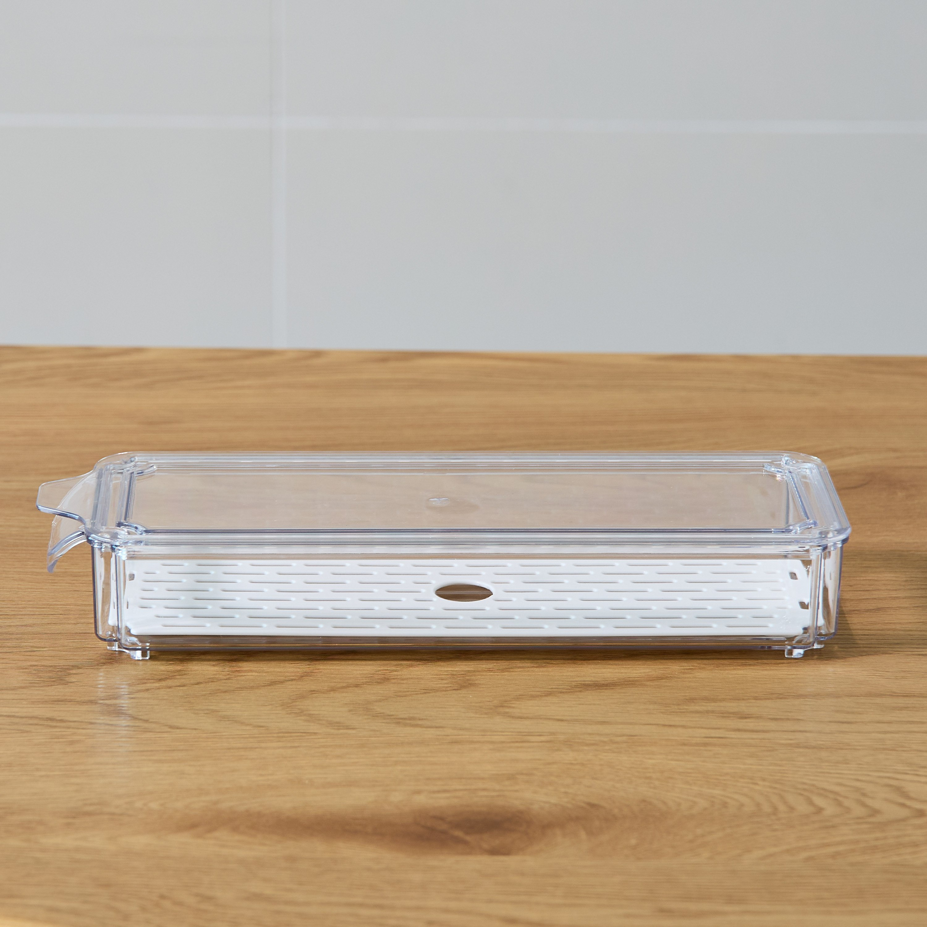Sistematico Stackable Fridge Organizer with Drainage Tray - 1900 ml-hbxkitchen-kitchenware-kitchenaccessories-image-2