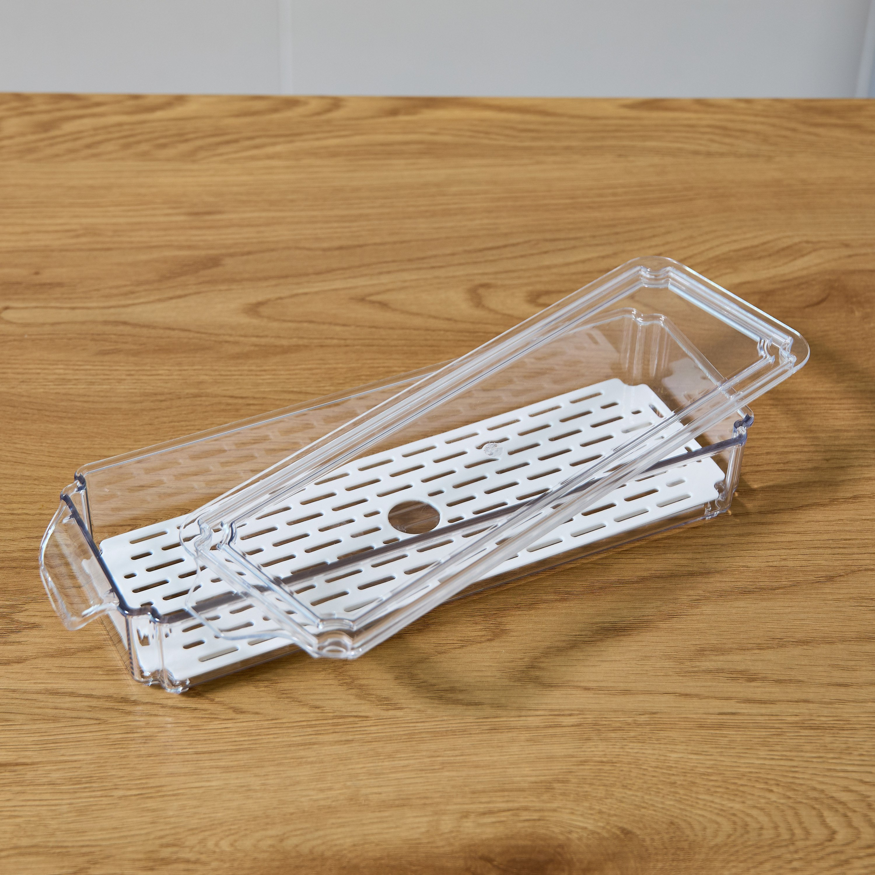 Sistematico Stackable Fridge Organizer with Drainage Tray - 1900 ml-hbxkitchen-kitchenware-kitchenaccessories-image-3