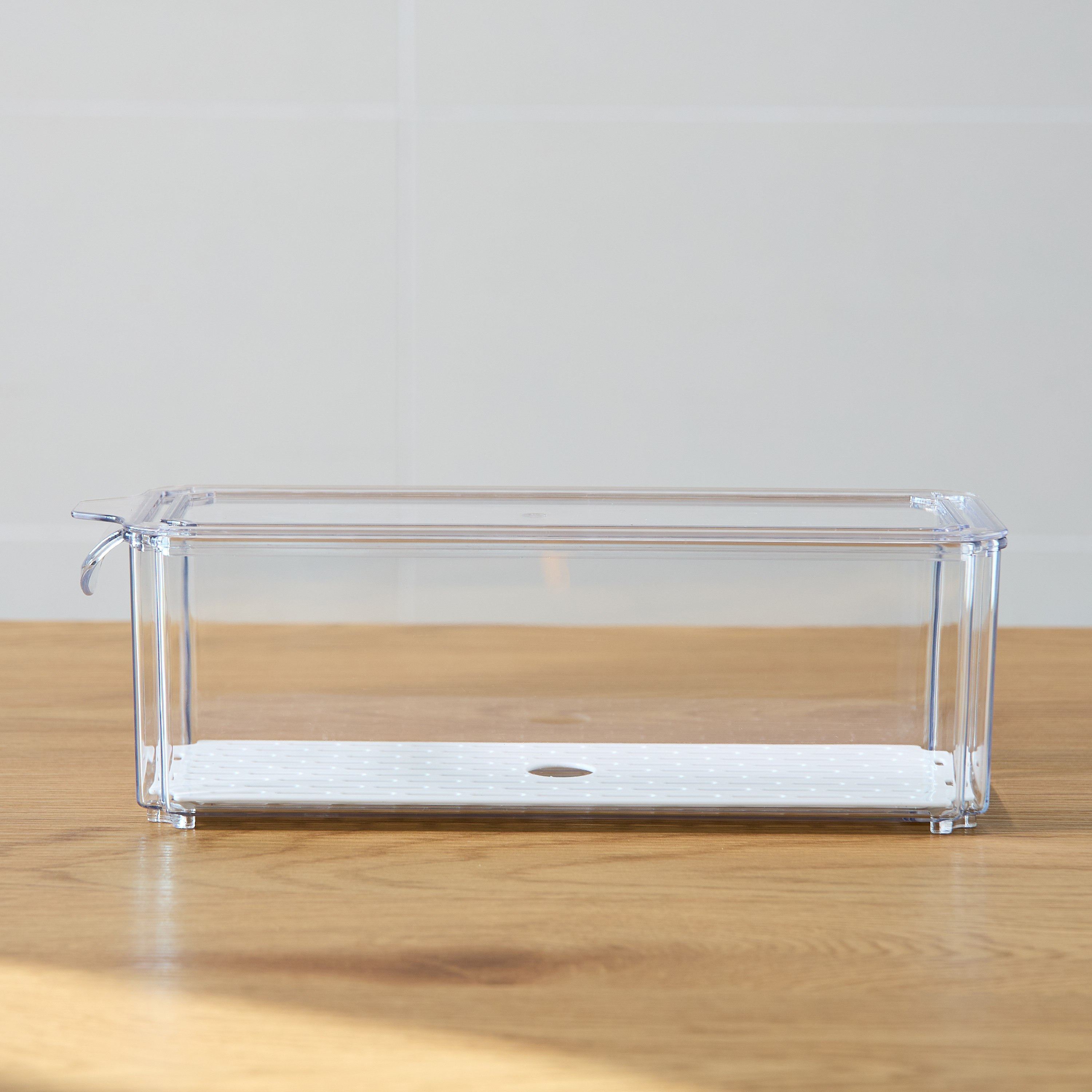 Sistematico Stackable Fridge Organiser with Drainage Tray - 850 ml-hbxkitchen-kitchenware-kitchenaccessories-image-2