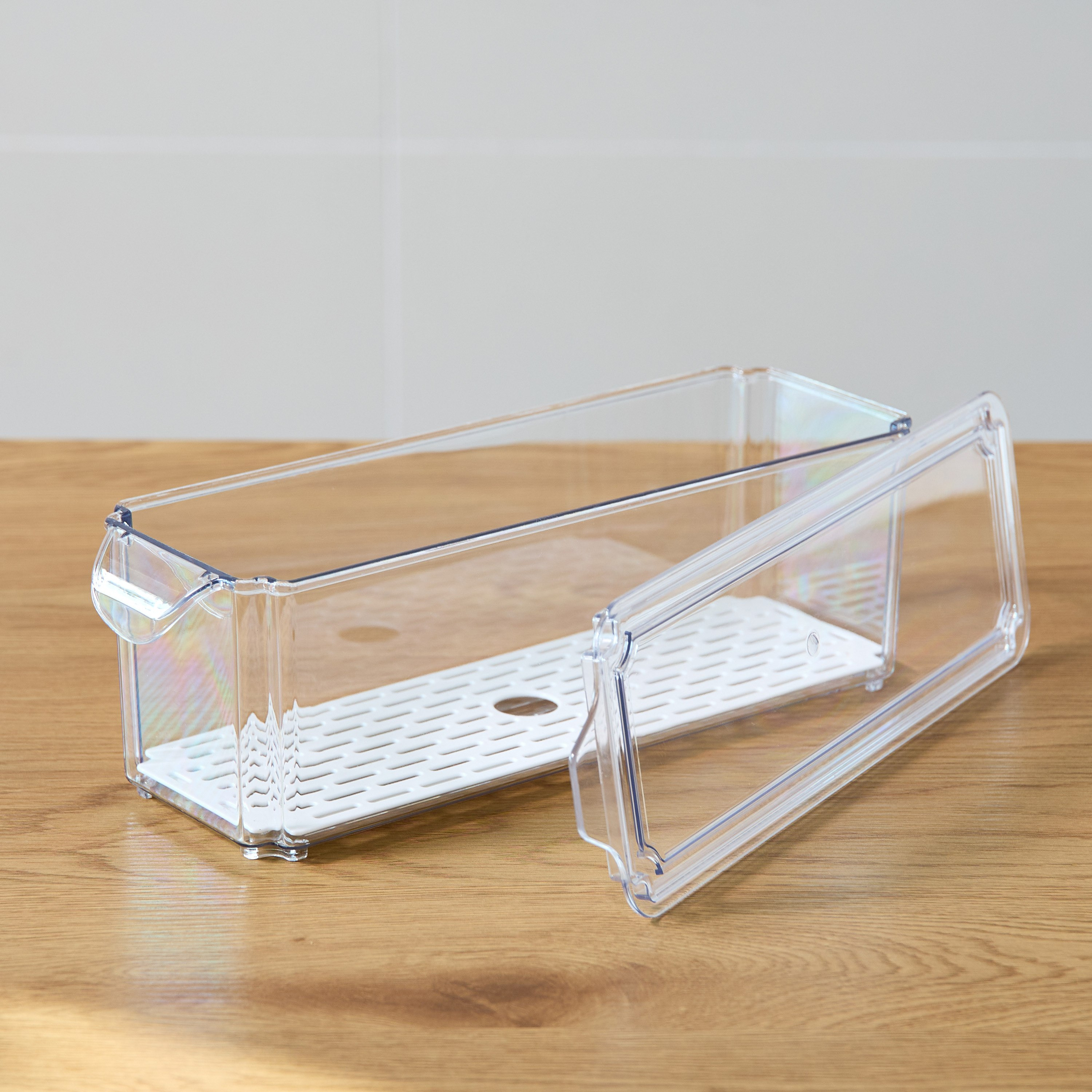 Sistematico Stackable Fridge Organiser with Drainage Tray - 850 ml-hbxkitchen-kitchenware-kitchenaccessories-image-3