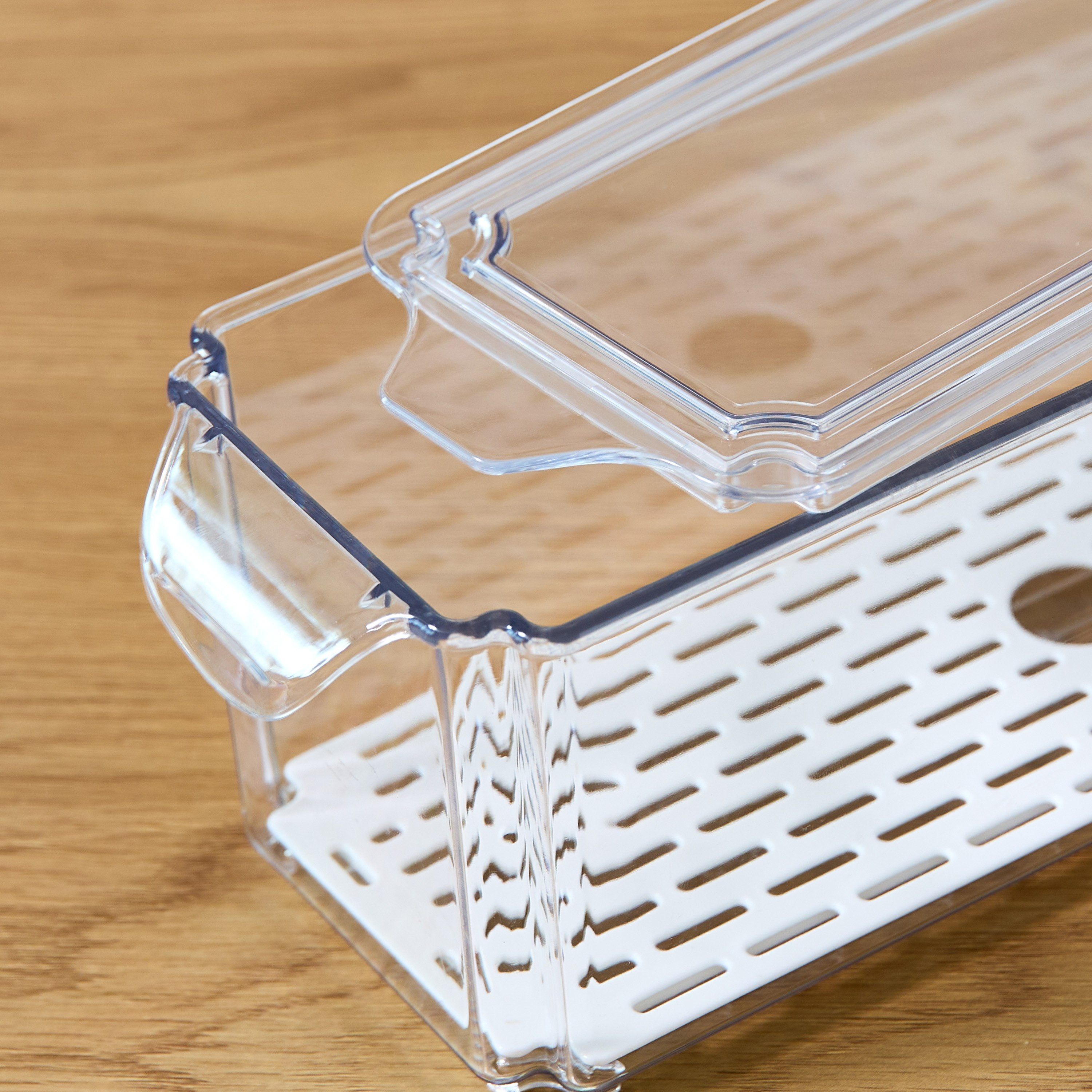 Sistematico Stackable Fridge Organiser with Drainage Tray - 850 ml-hbxkitchen-kitchenware-kitchenaccessories-image-4