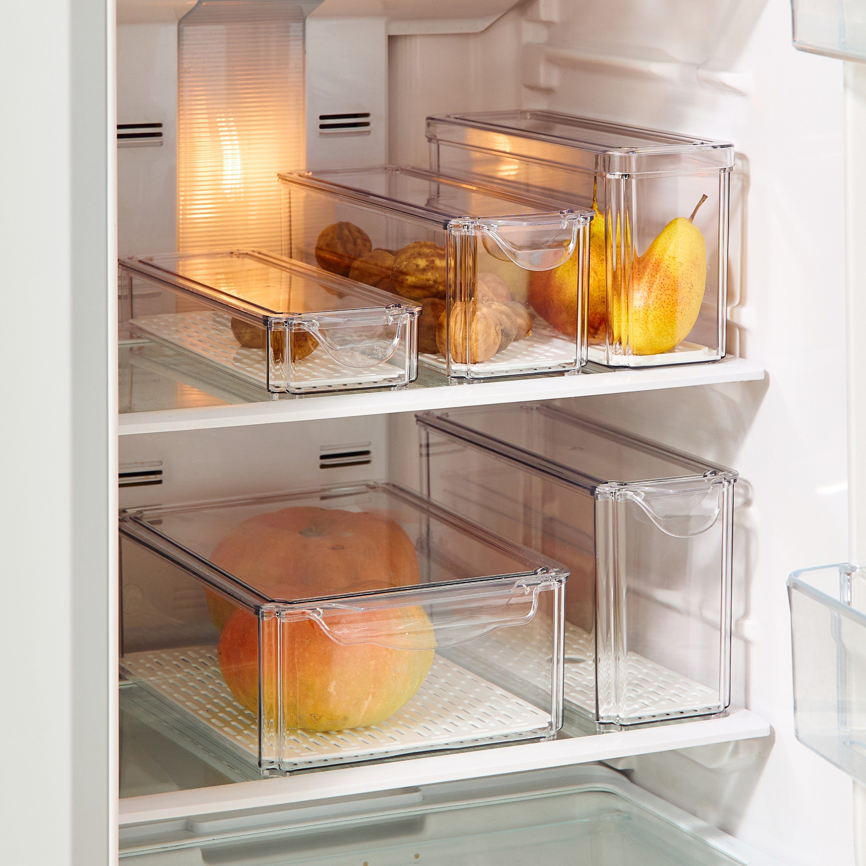 Sistematico Stackable Fridge Organiser with Drainage Tray - 850 ml-hbxkitchen-kitchenware-kitchenaccessories-image-5