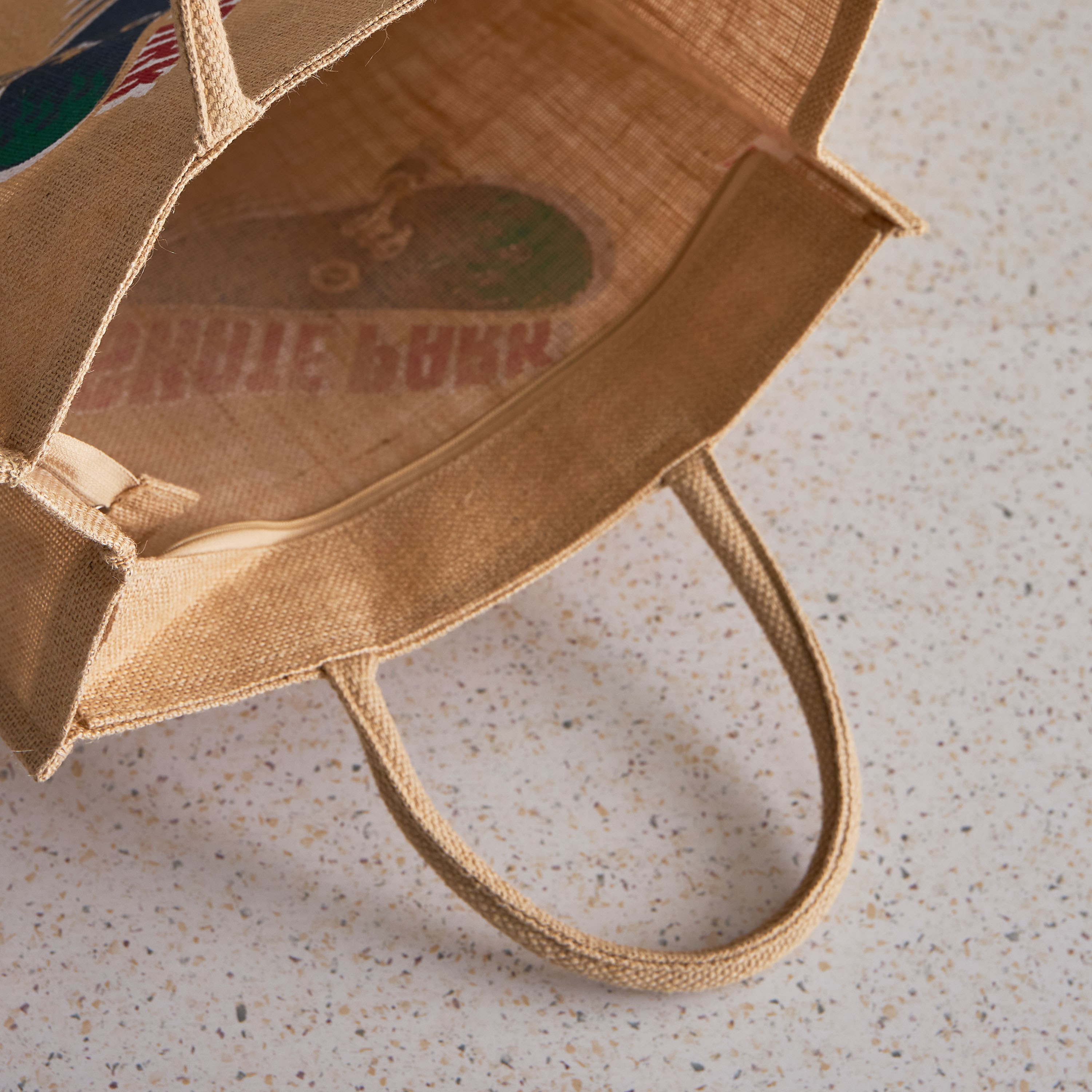 Gearhead Zoom Jute Bag with Zipper - 30x38x15 cm-hbxhomeware-hbxkidsandyouth-image-4