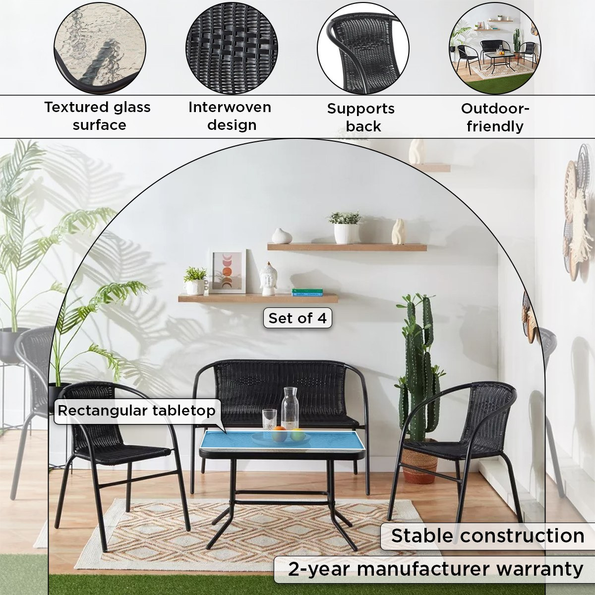 طقم طاولة قهوة 2+1+1 مقعد للجلسات الخارجية من فيرا مالطا-hbxoutdoor-hbxoutdoorfurniture-sofasets-image-4