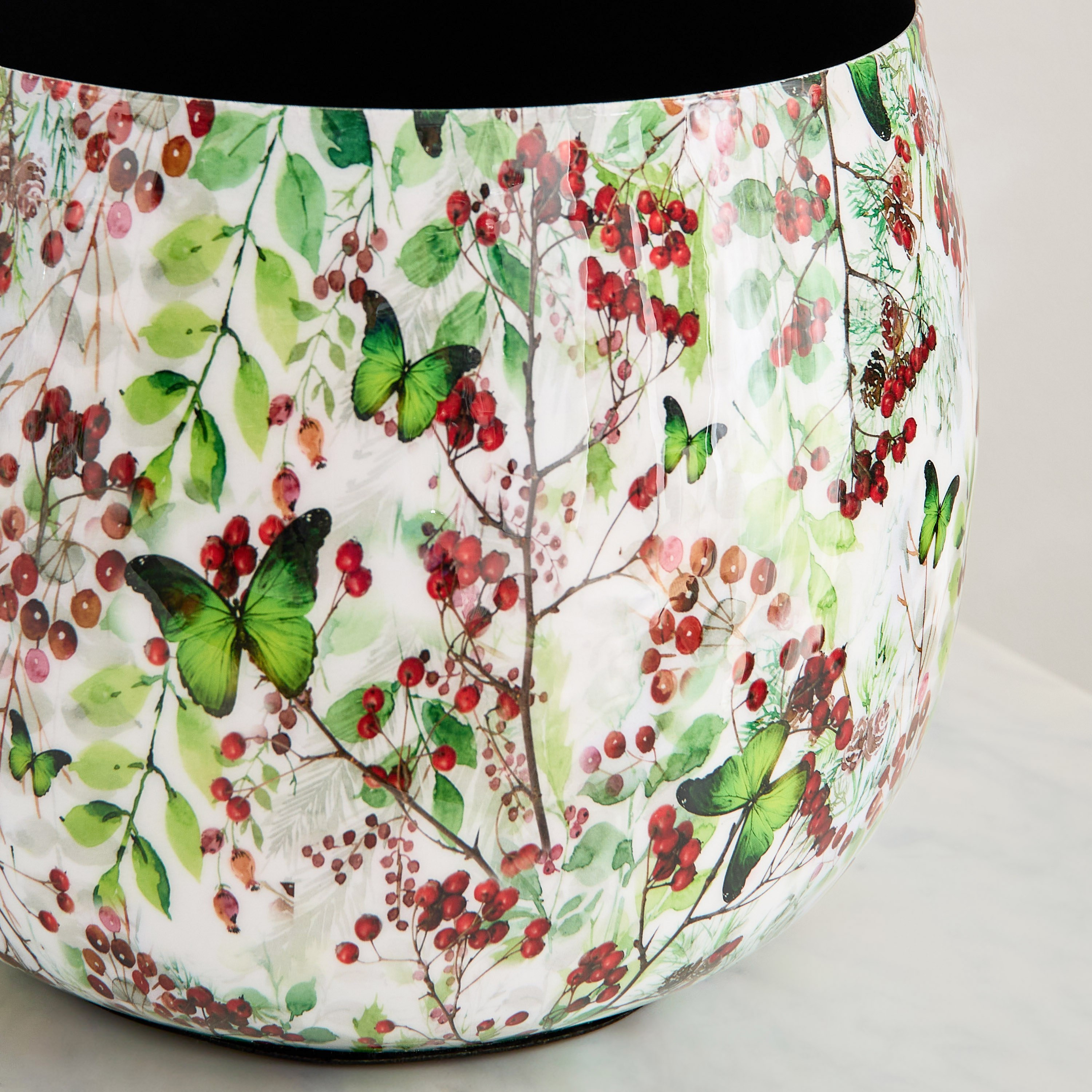 إناء زرع معدني مطلي من بيري - 26x26x21.5 سم-hbxdecorandfurnishings-homeaccessories-christmasdecor-image-3